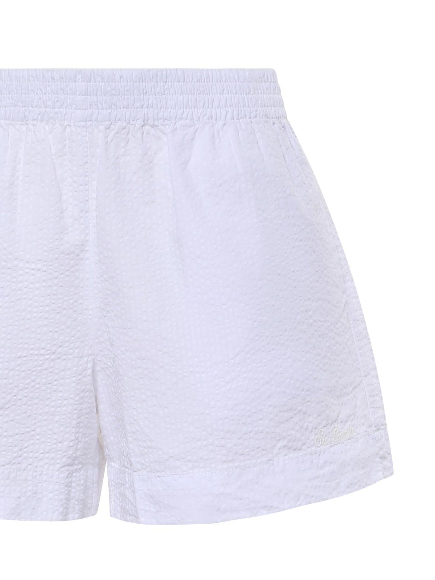 Shorts in cotone seersucker