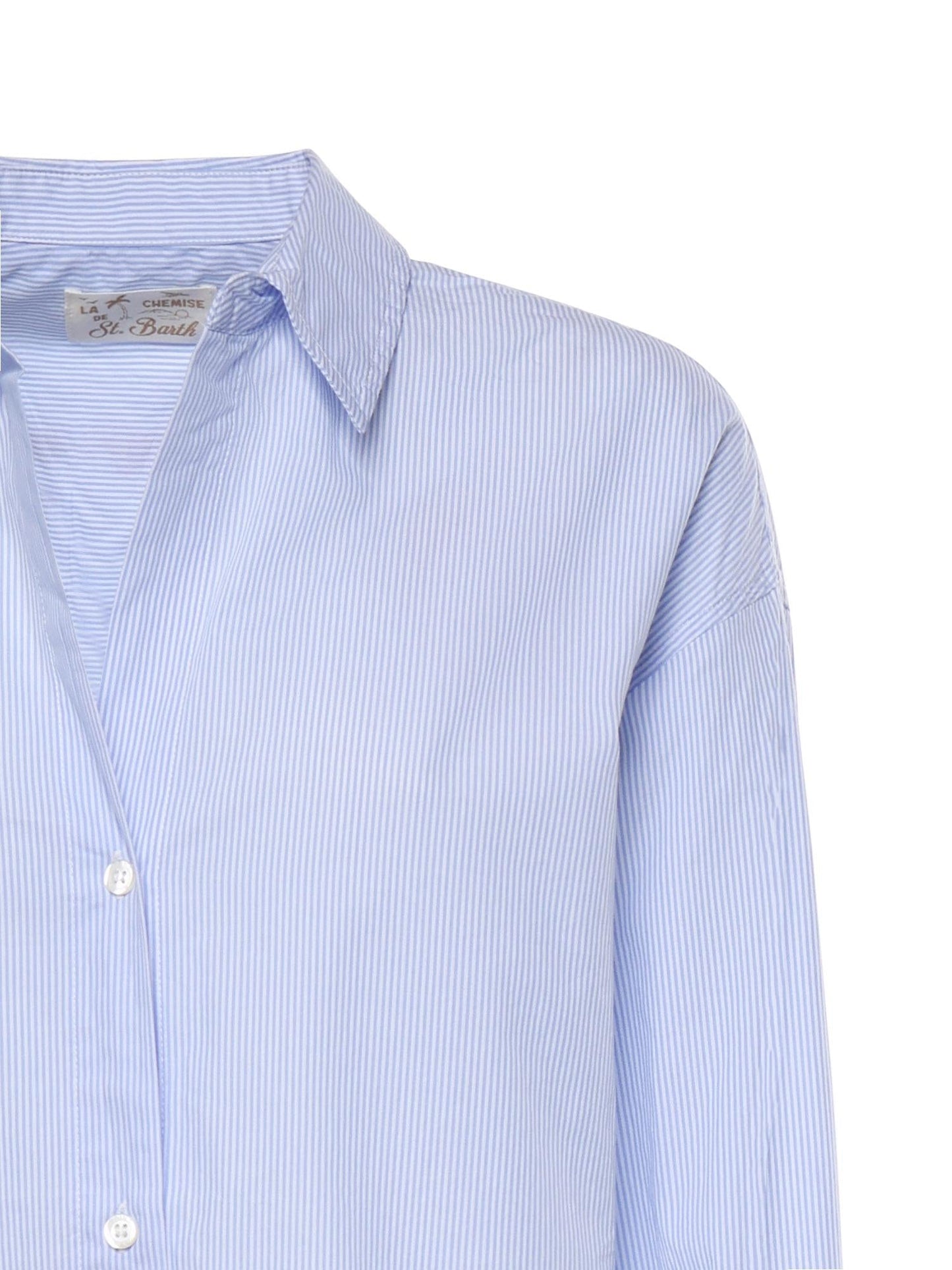 Camicia in cotone a righe