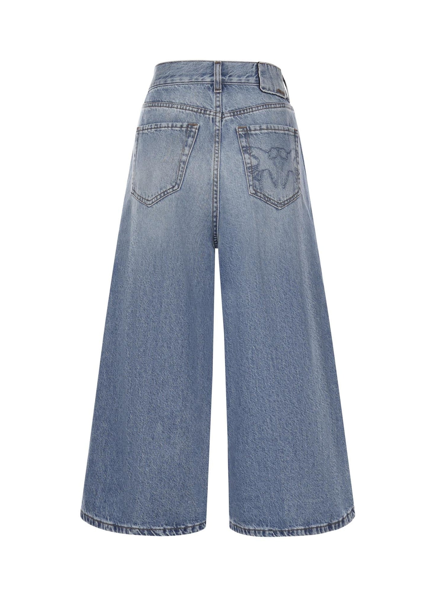 Bermuda wide leg in denim