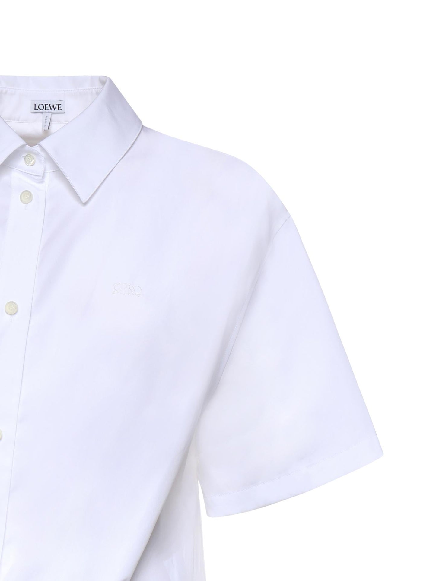 Camicia in cotone con logo