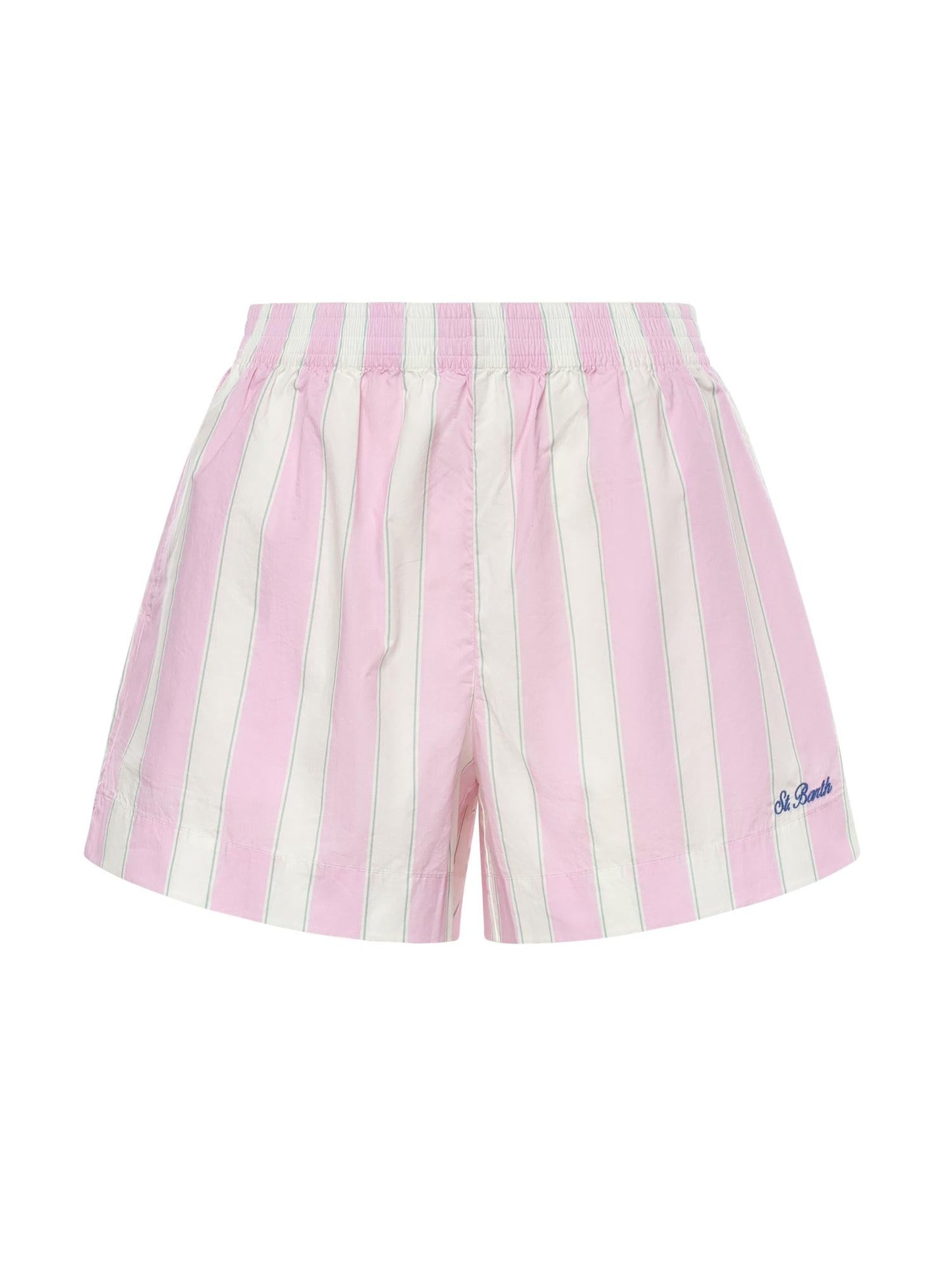 Shorts in cotone a righe