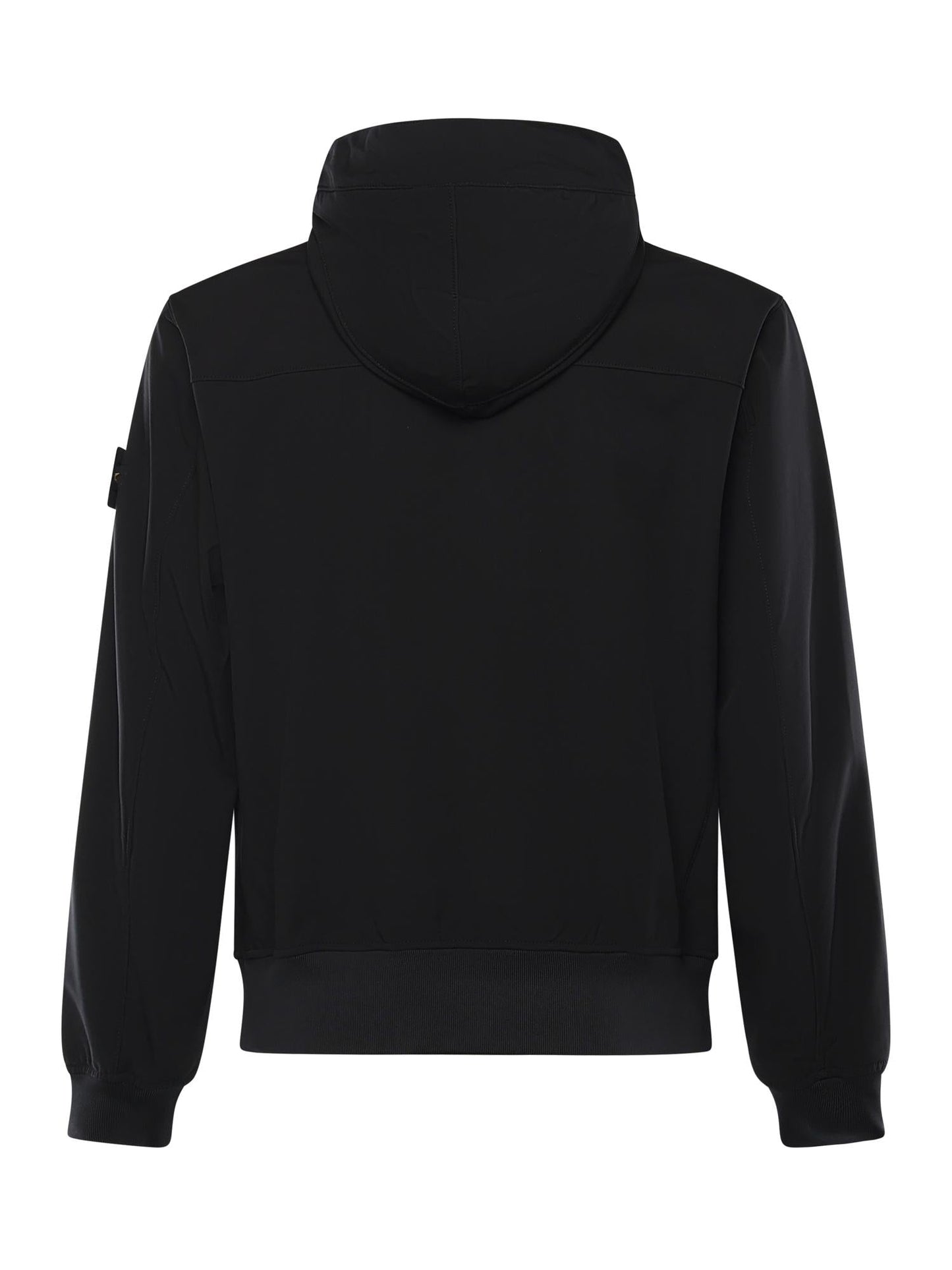 Giacca antigoccia in reps di nylon con logo