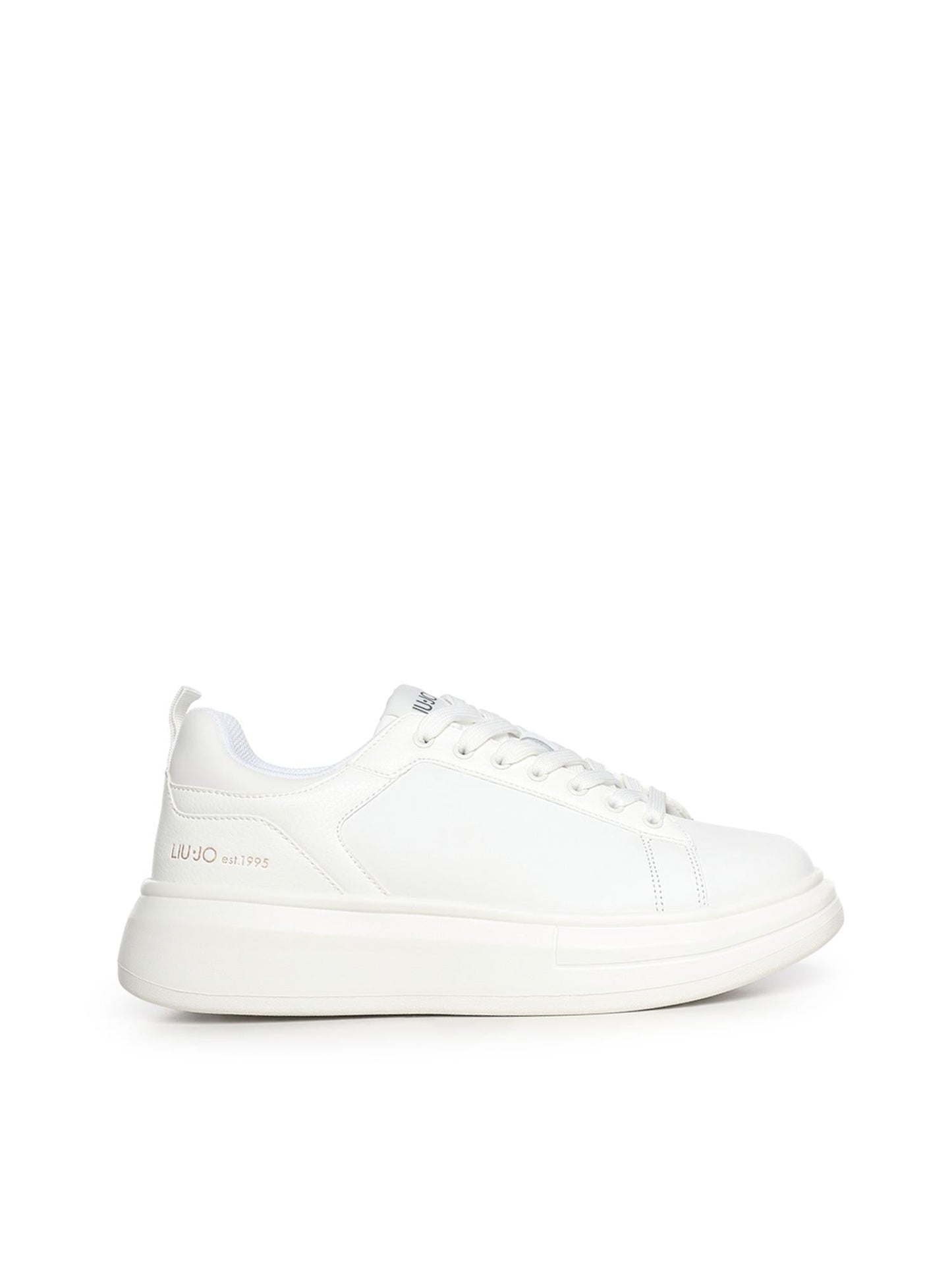 Sneakers platform in pelle