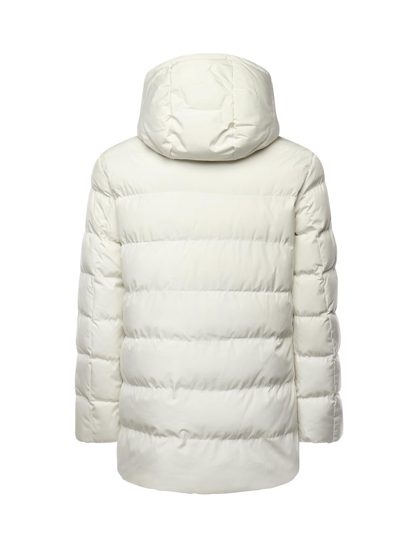 Long parka in microfibra