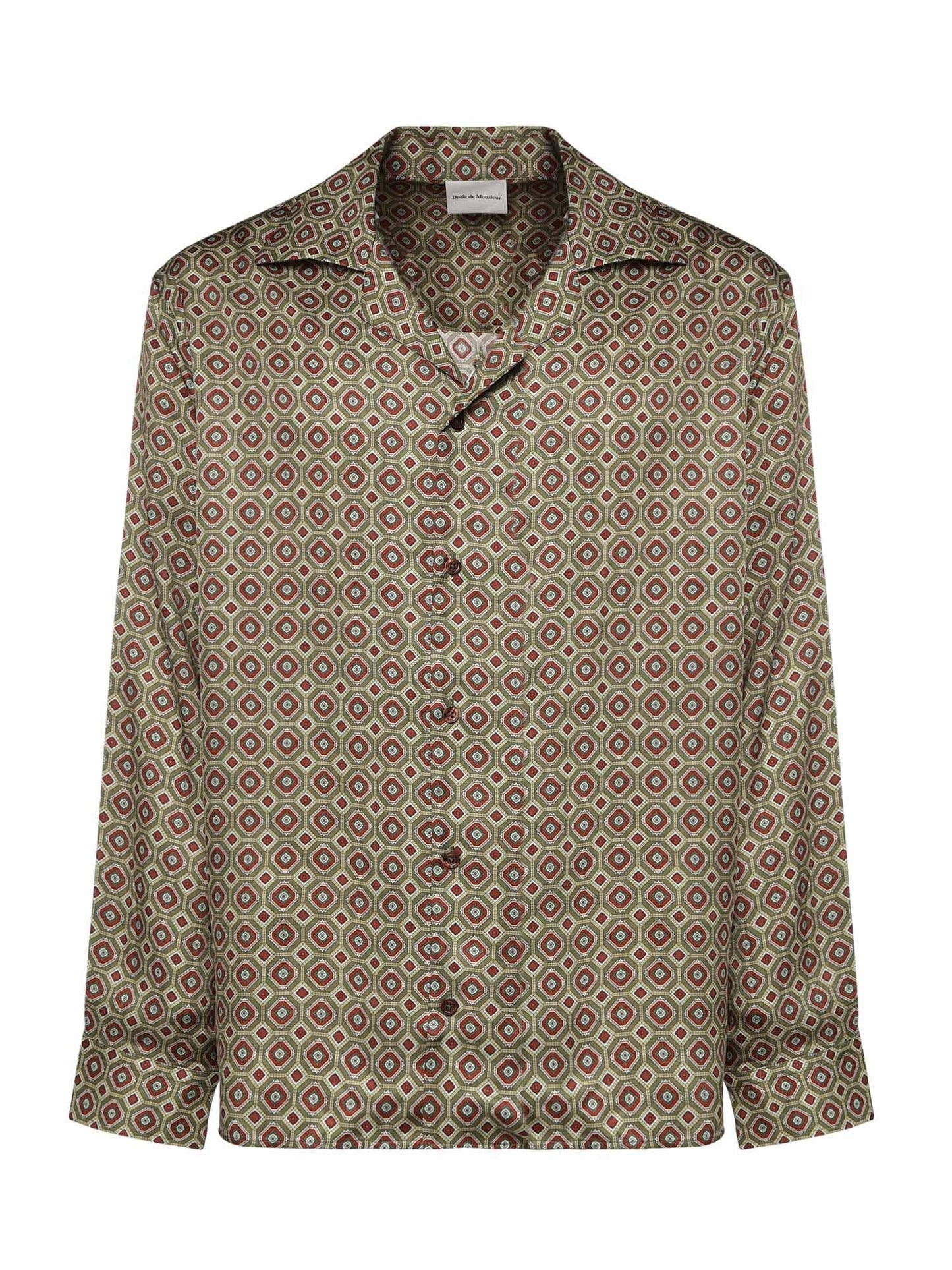 Camicia con stampa in viscosa
