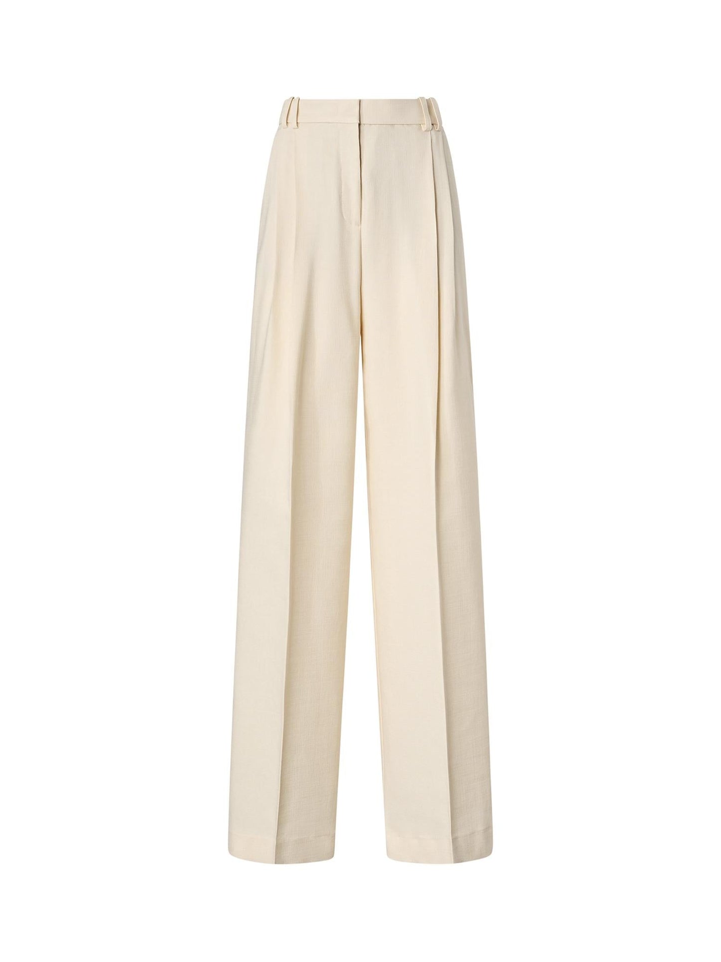 Pantaloni dritti con piega stirata