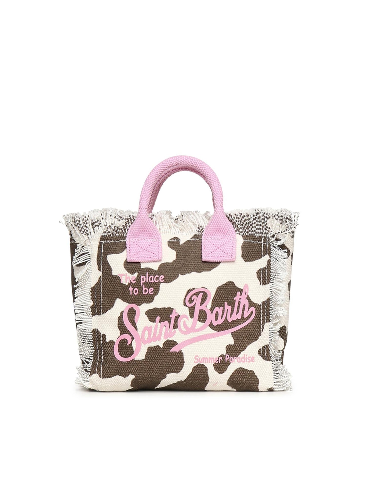 Borsa Vanity mini in canvas con stampa