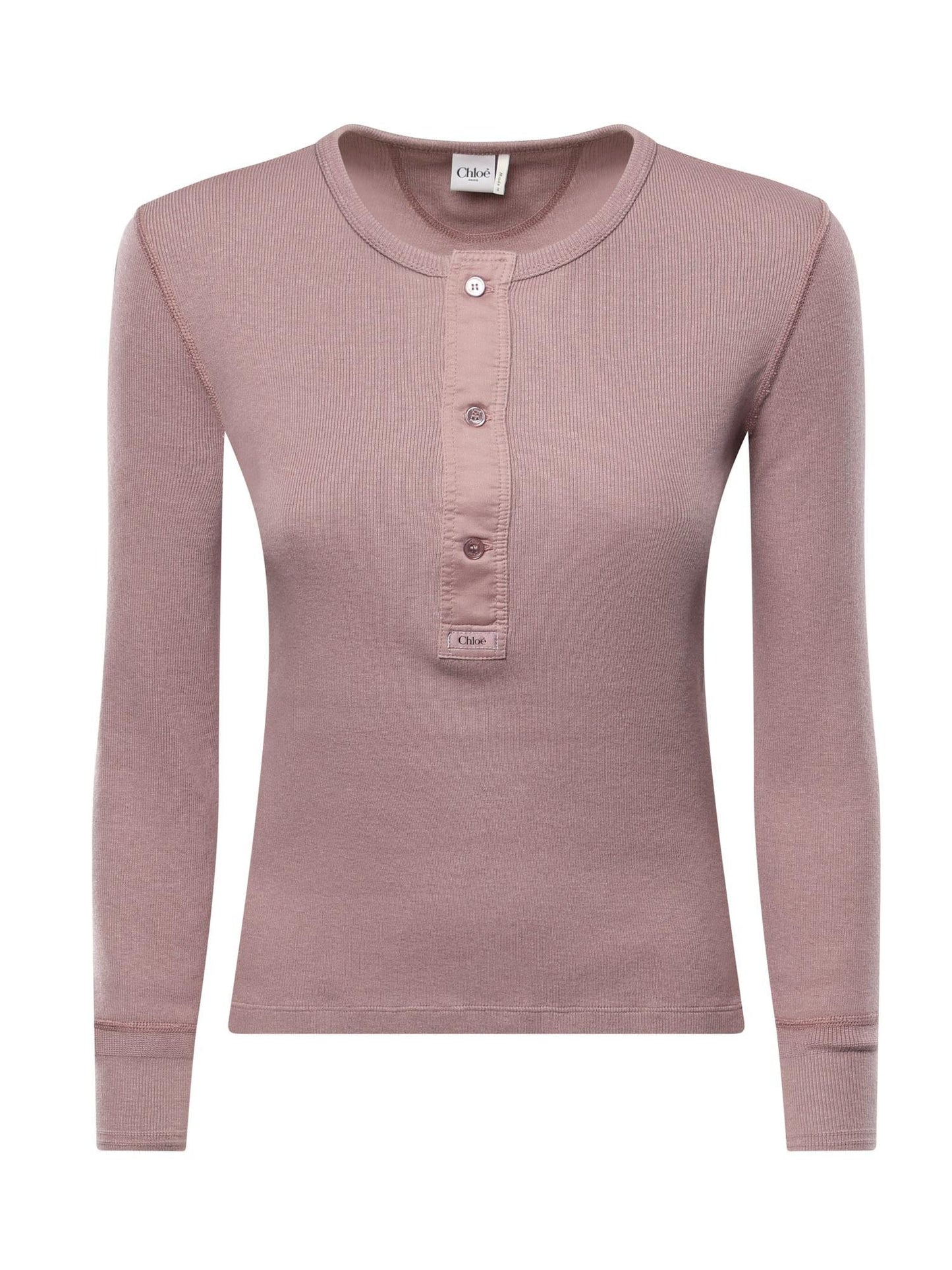Camicia Henley in jersey di cotone