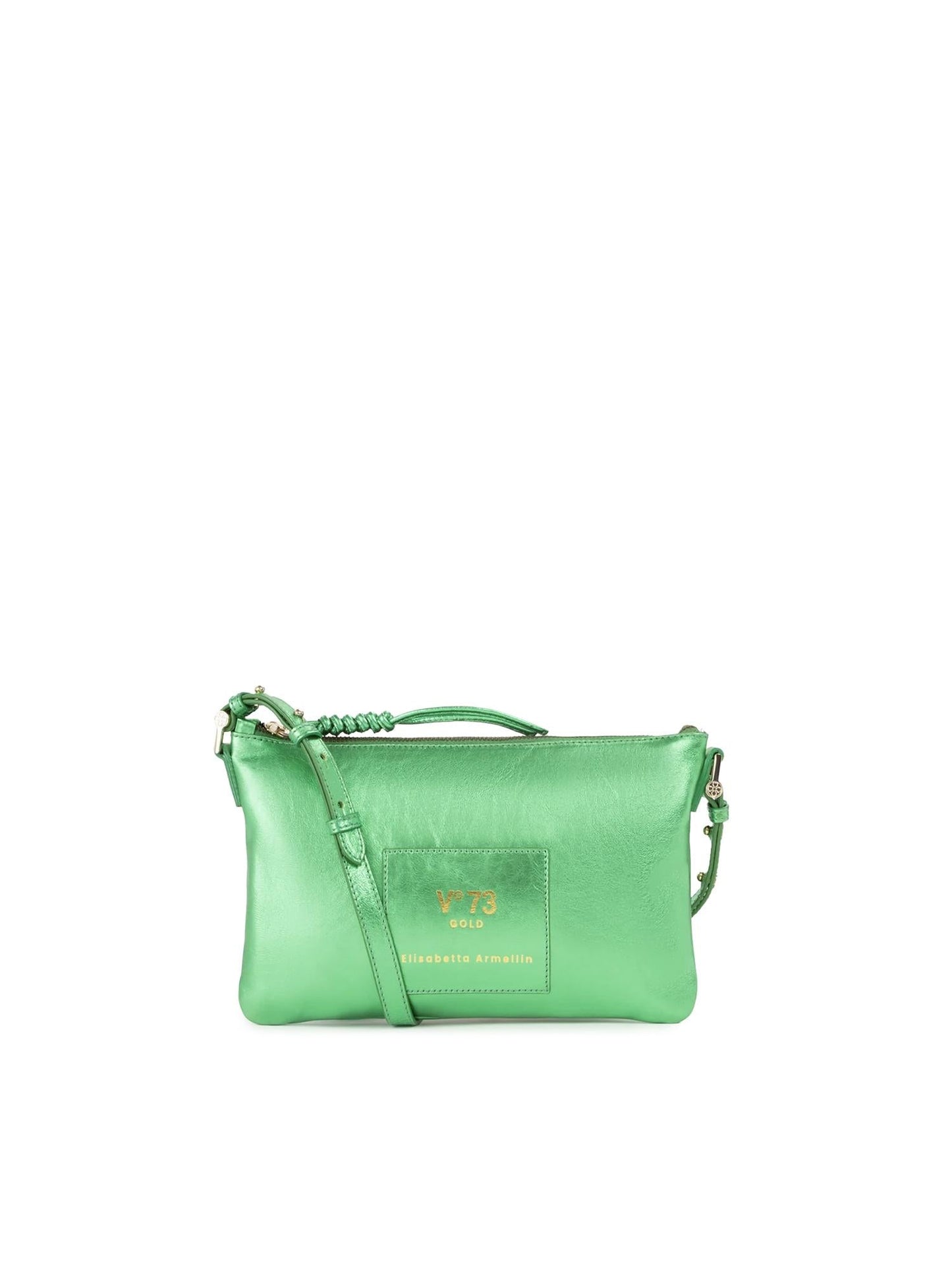 Borsa a tracolla in pelle con logo