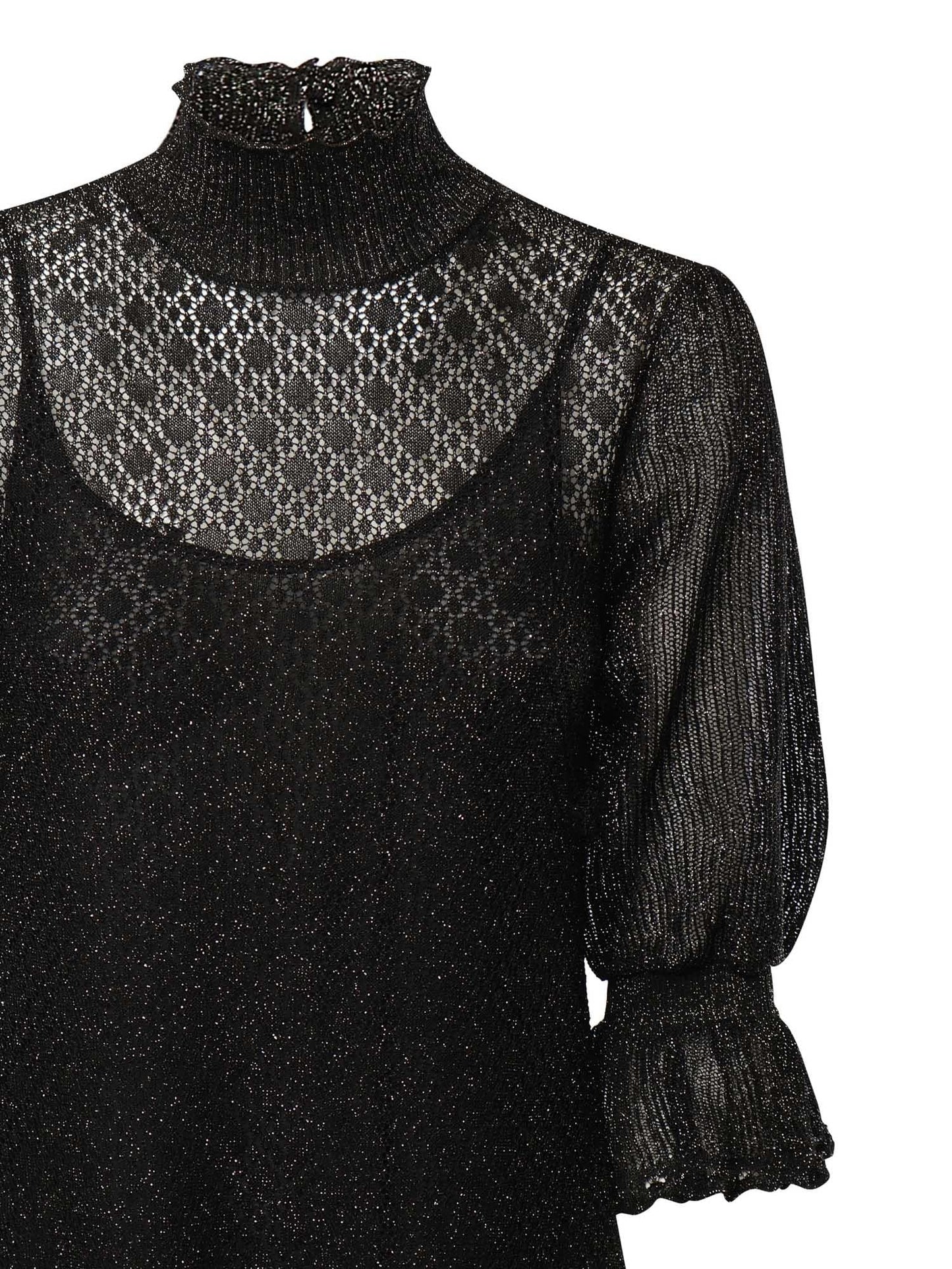 Mini abito in maglia di lurex