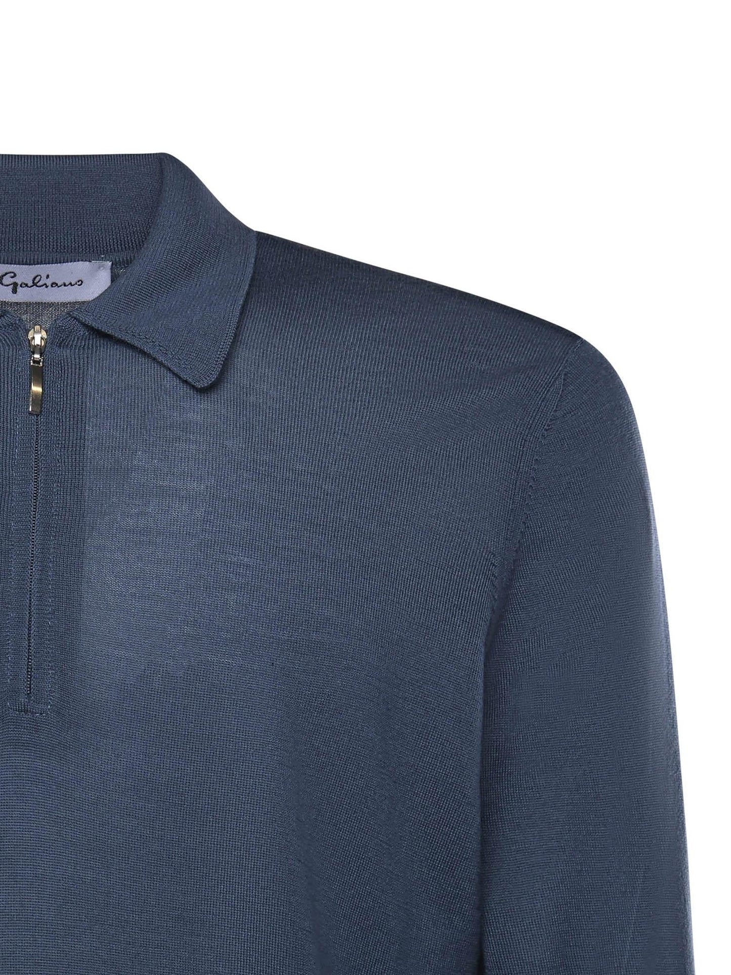 Maglia in lana con colletto polo