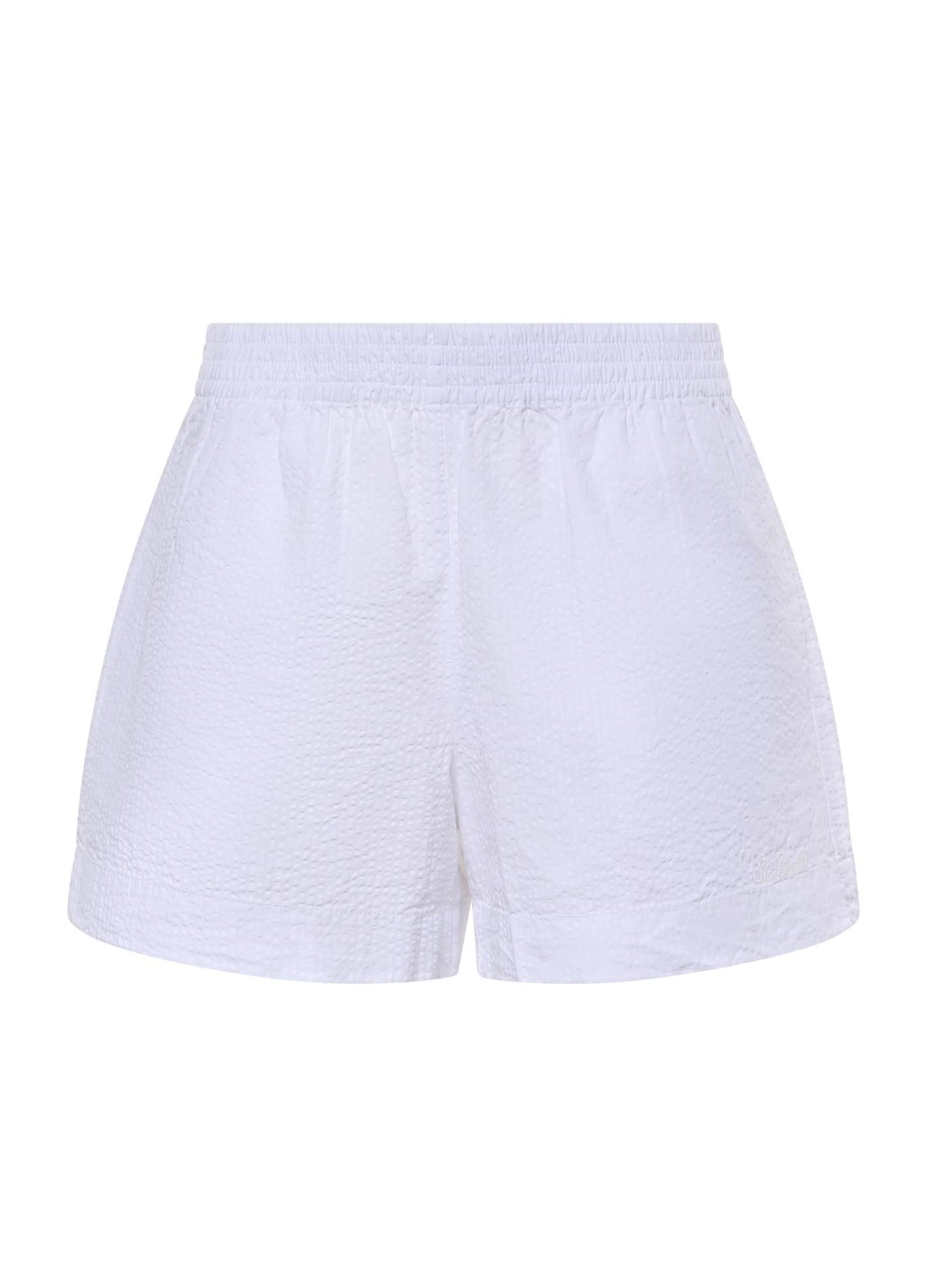 Shorts in cotone seersucker