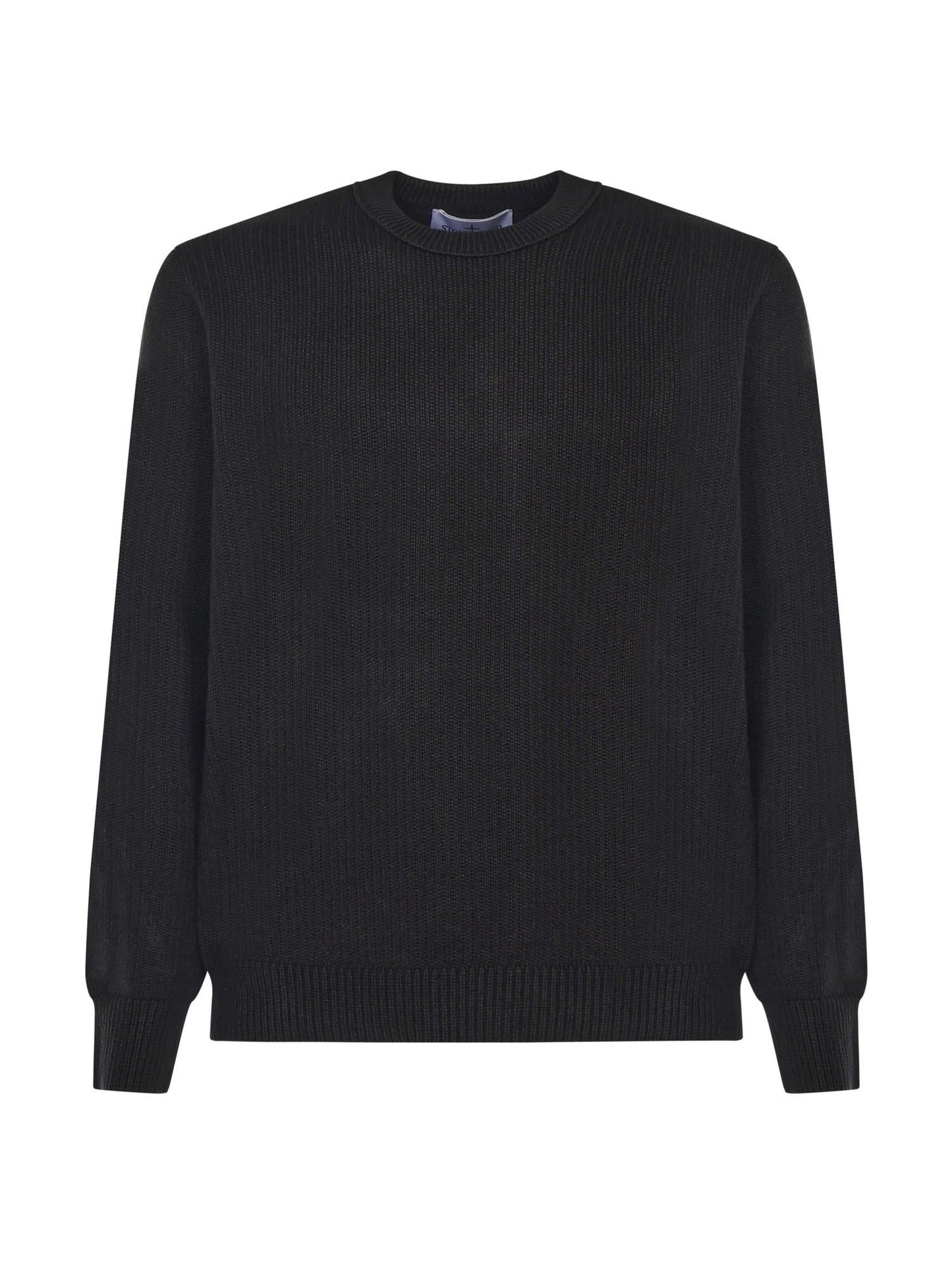 Maglione con bordi a costine