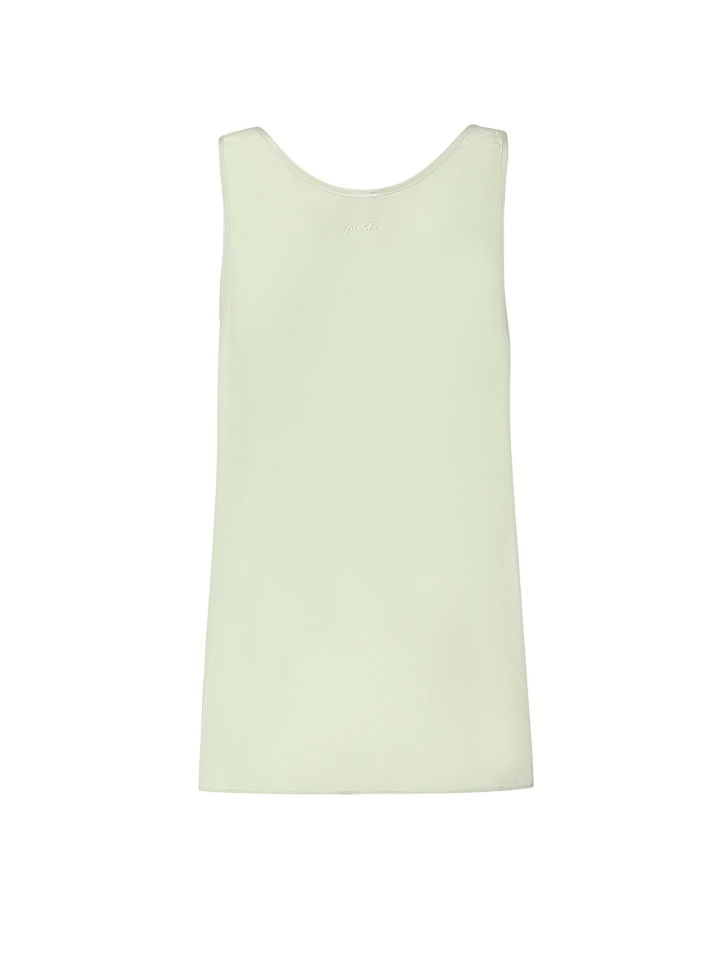 Top a canotta in seta sand wash