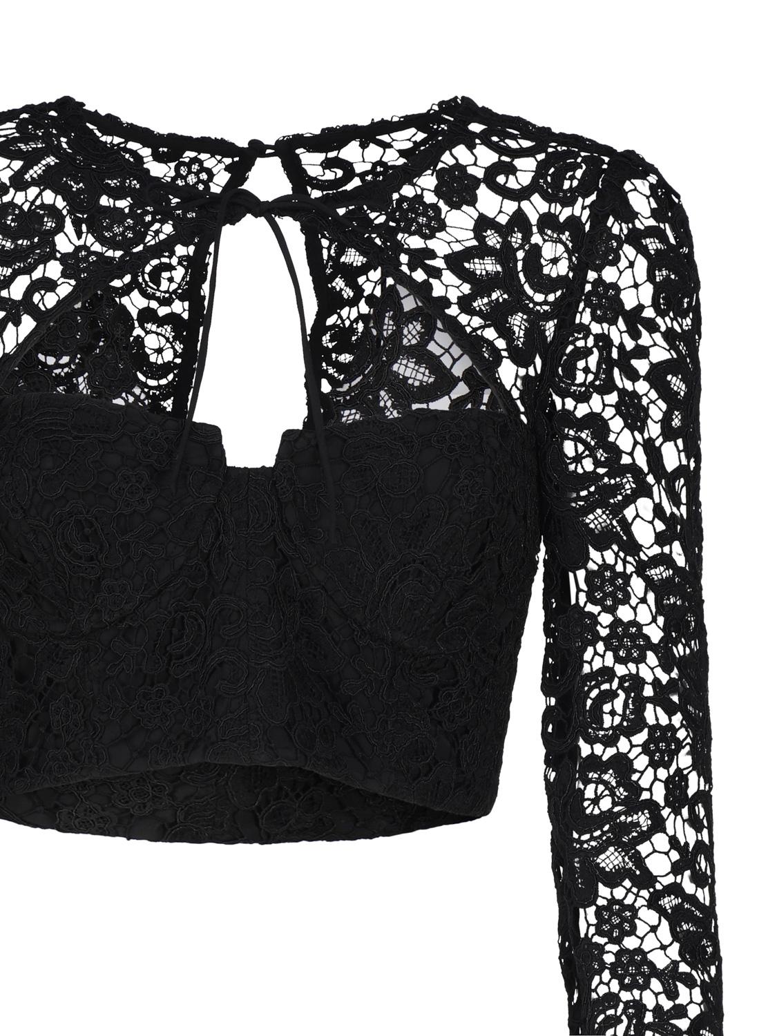 Top corto in pizzo