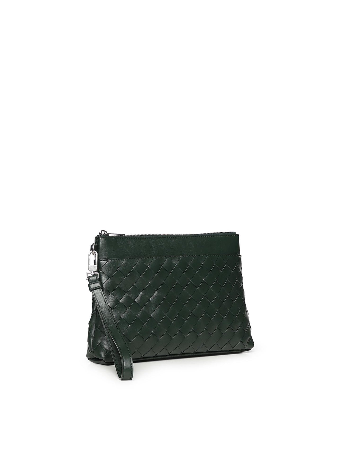 Pochette Intrecciato Prism in pelle