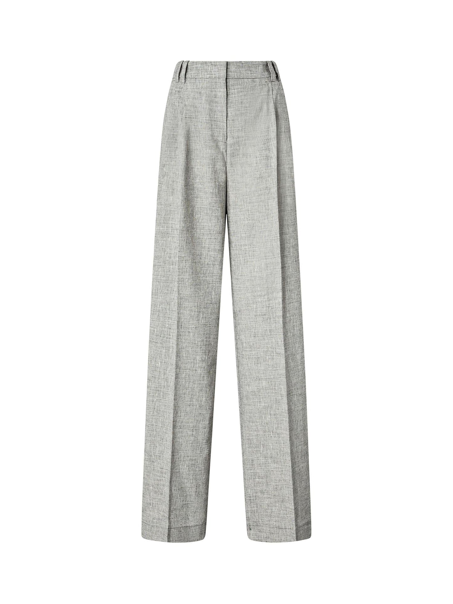 Pantaloni fiammati con piega stirata