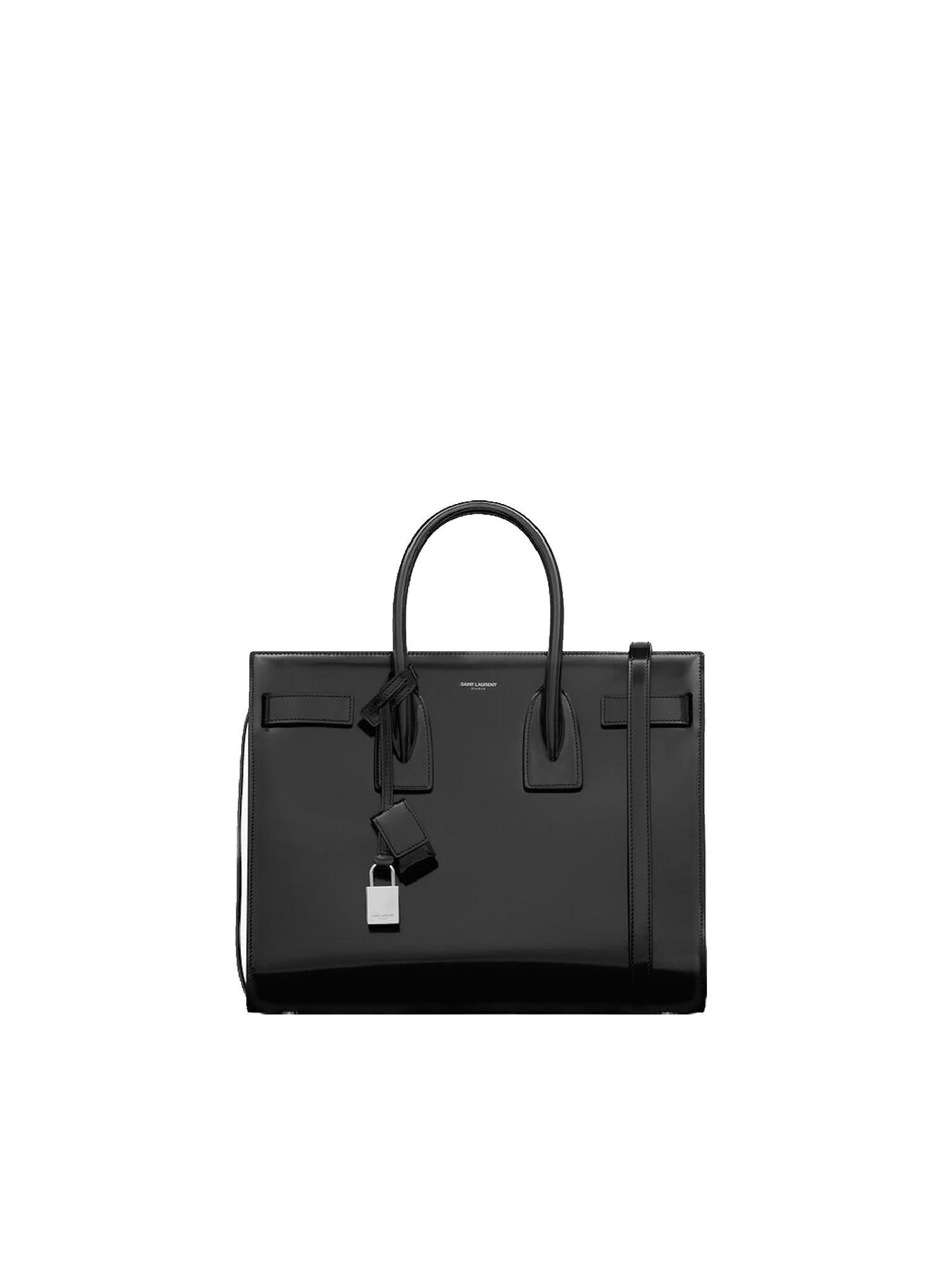 Borsa Sac De Jour in pelle verniciata