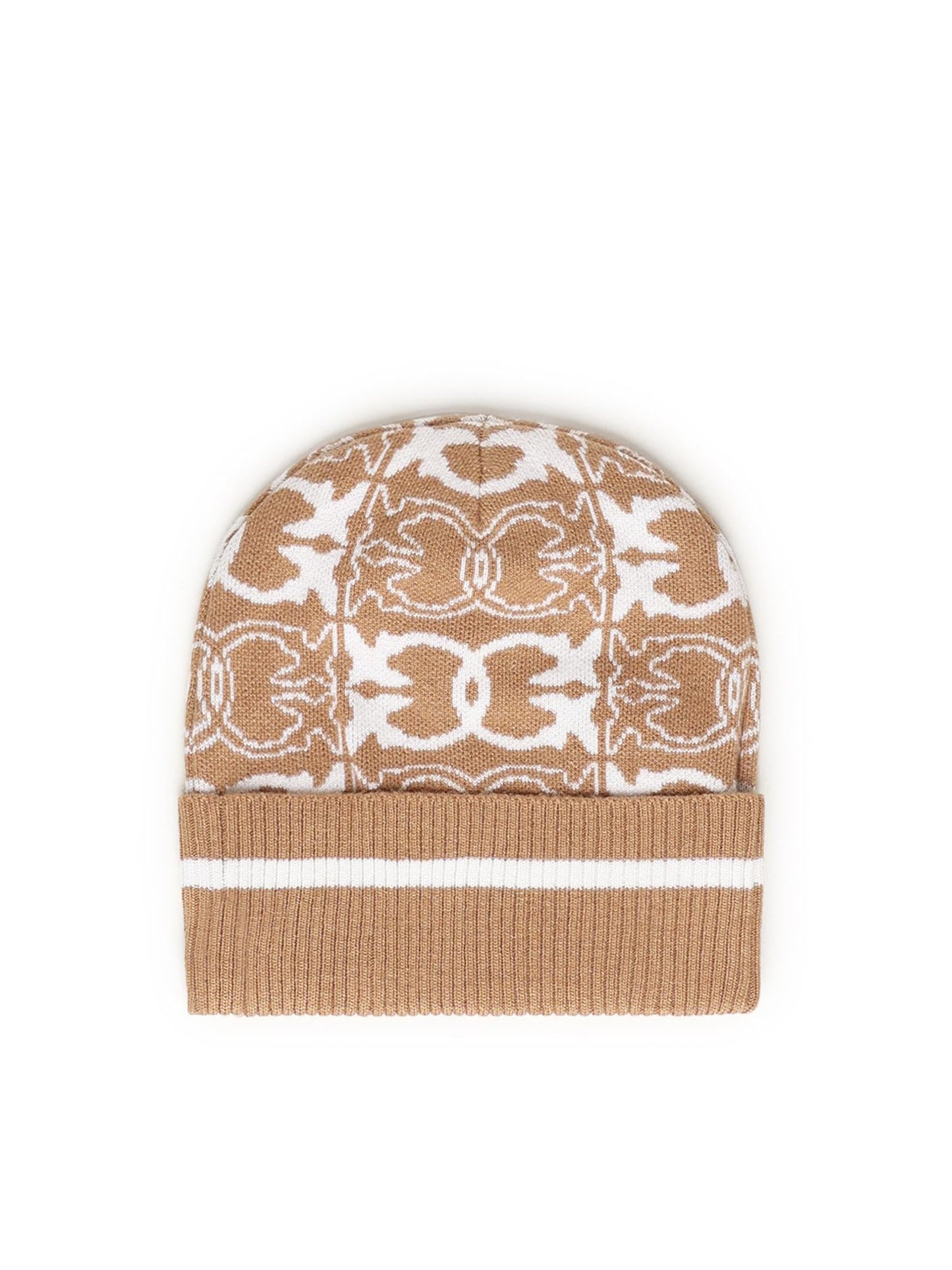 Berretto con logo jacquard