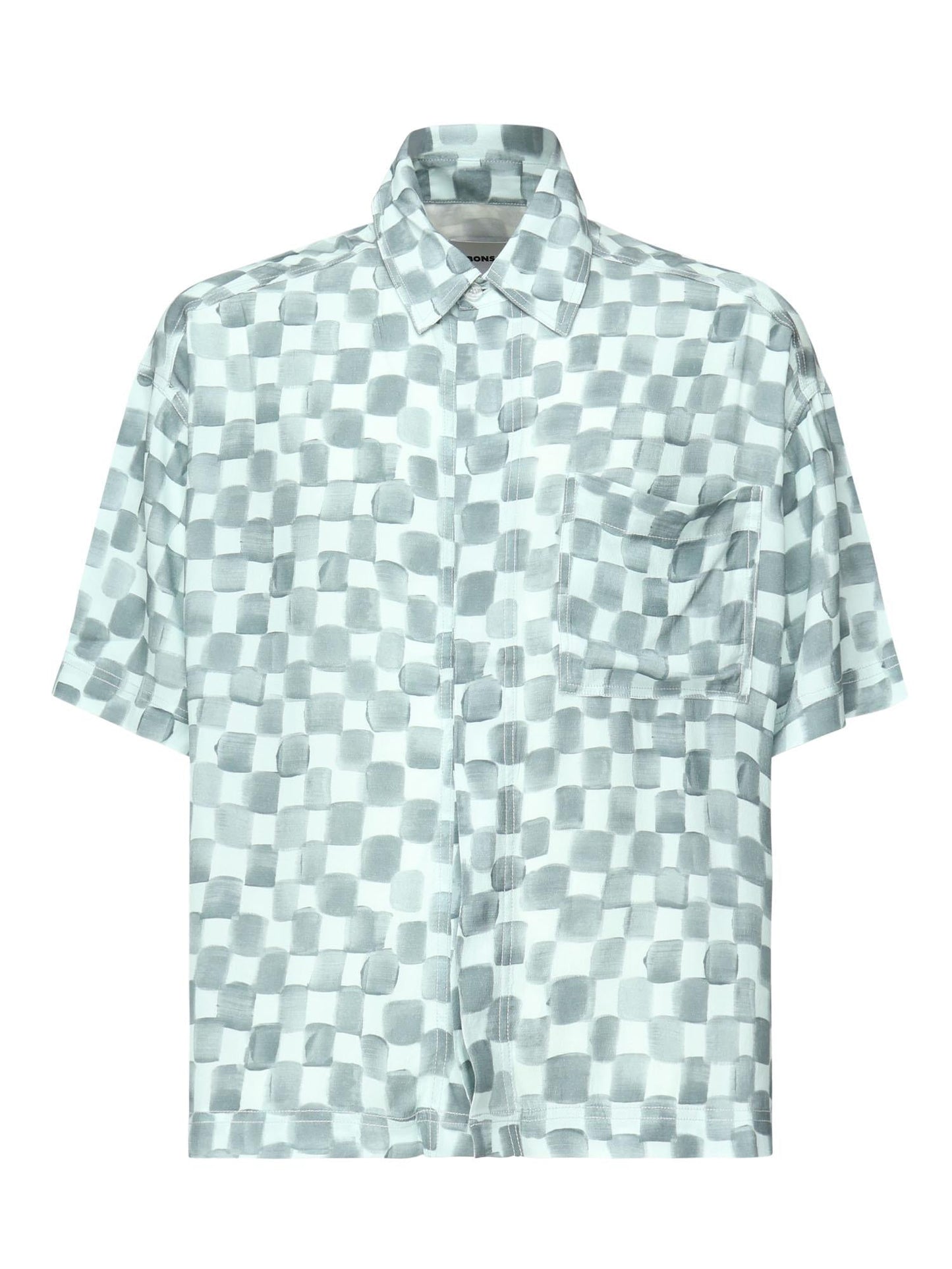 Camicia cropped Acquerello