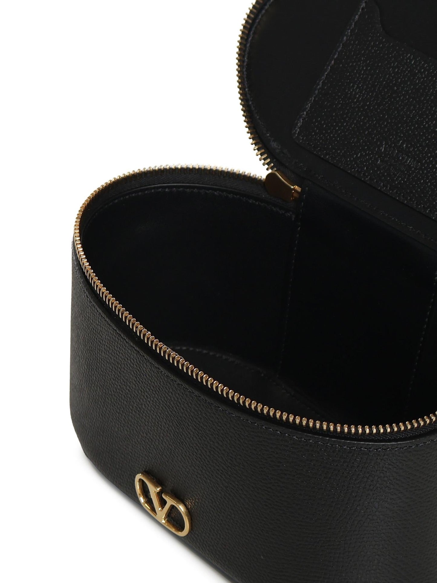 Mini Vanity Bag Vlogo Signature in vitello granato