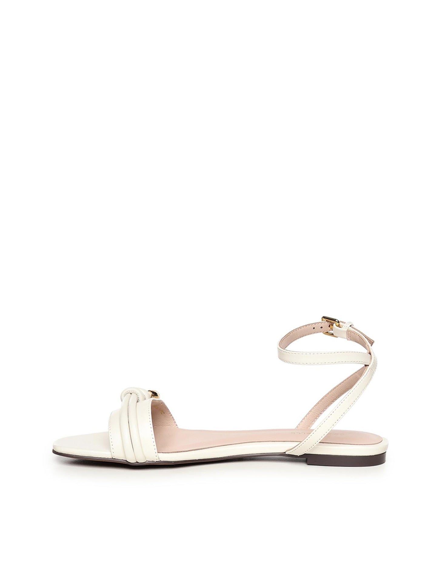 Sandali flat in pelle