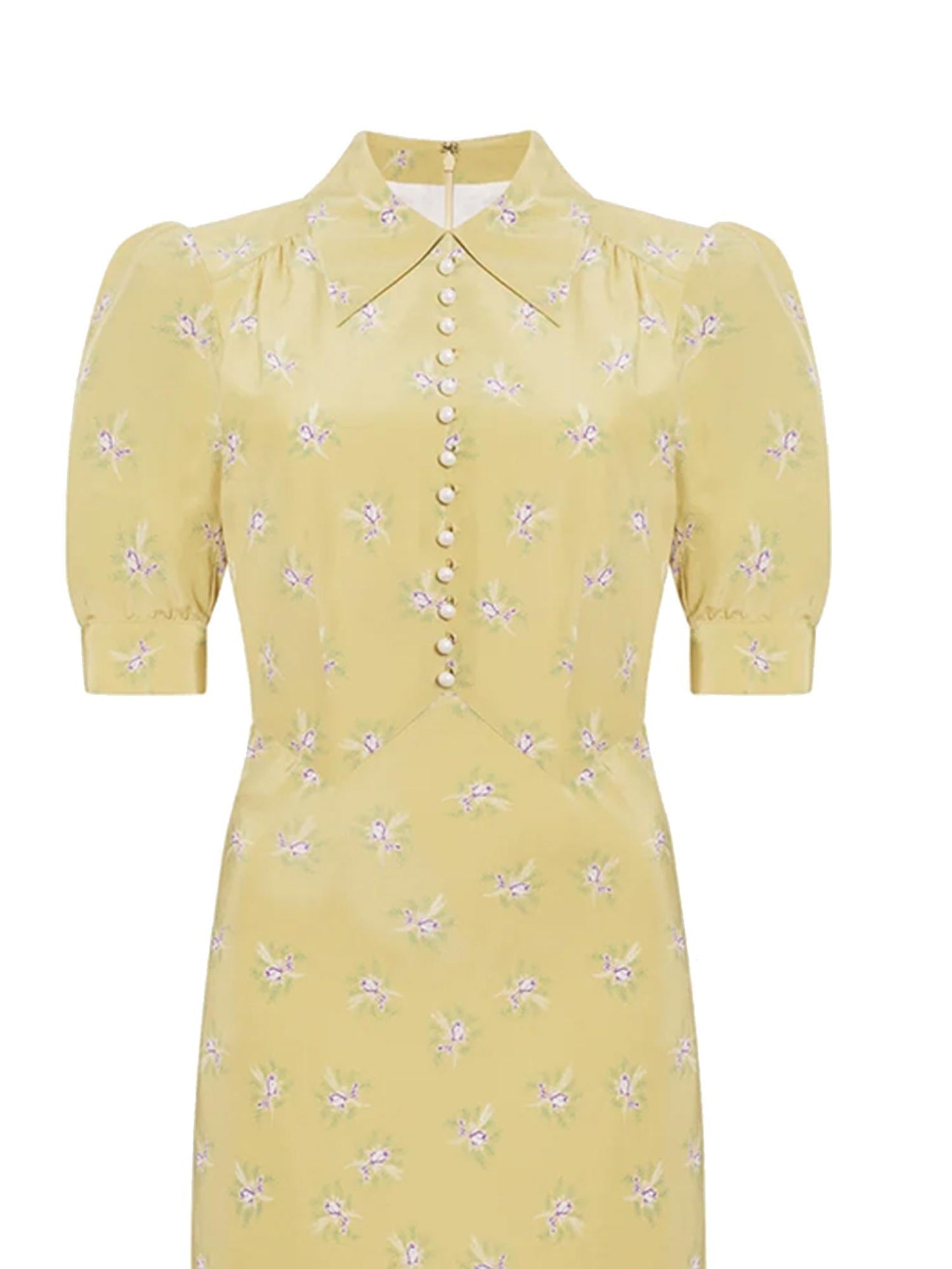 Abito midi con stampa floreale
