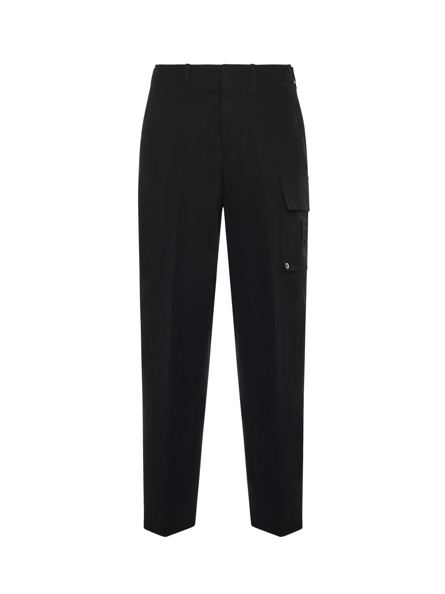 Pantaloni in gabardine di cotone