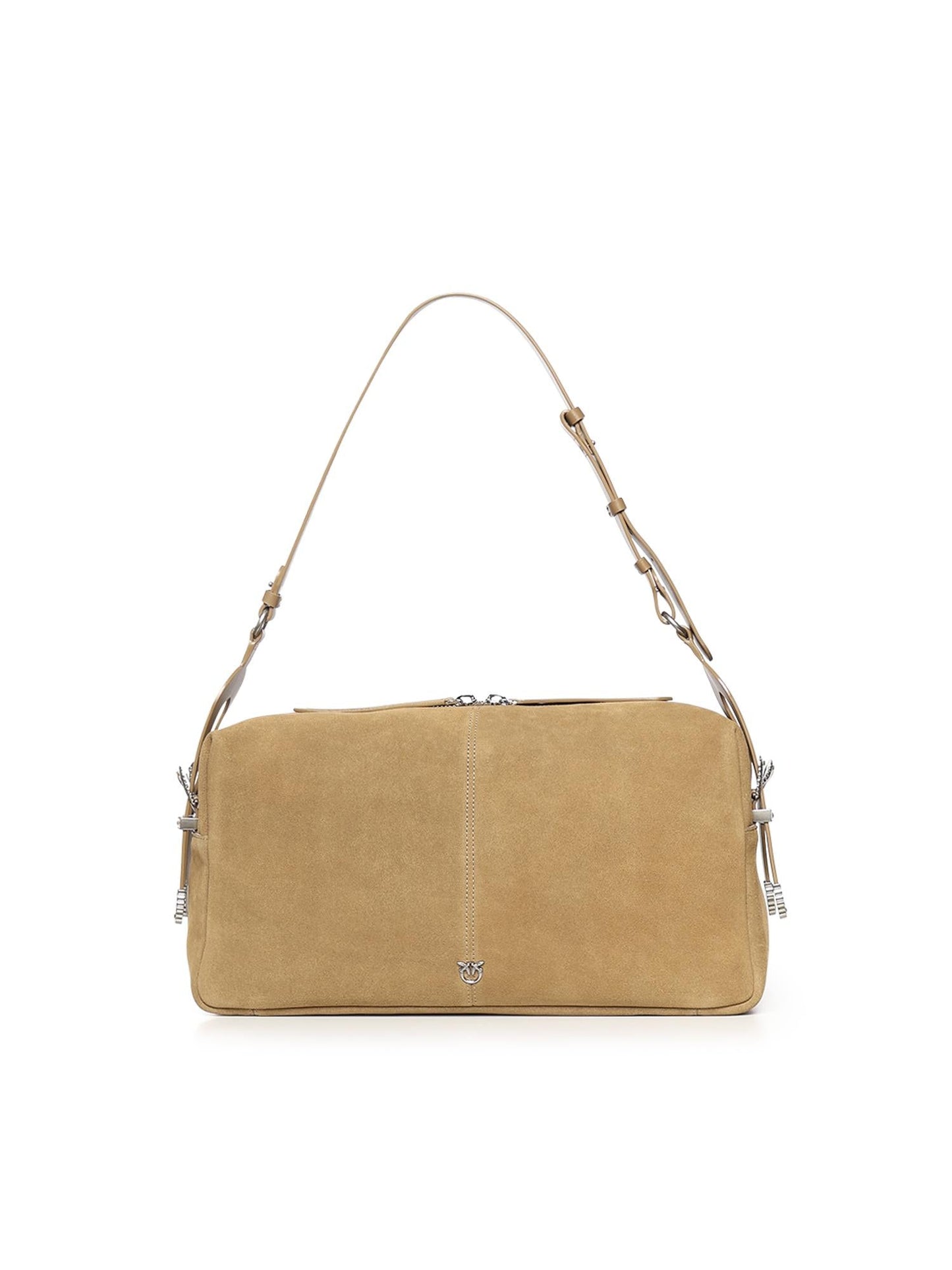 Borsa a spalla grande Keeper Bag in suede