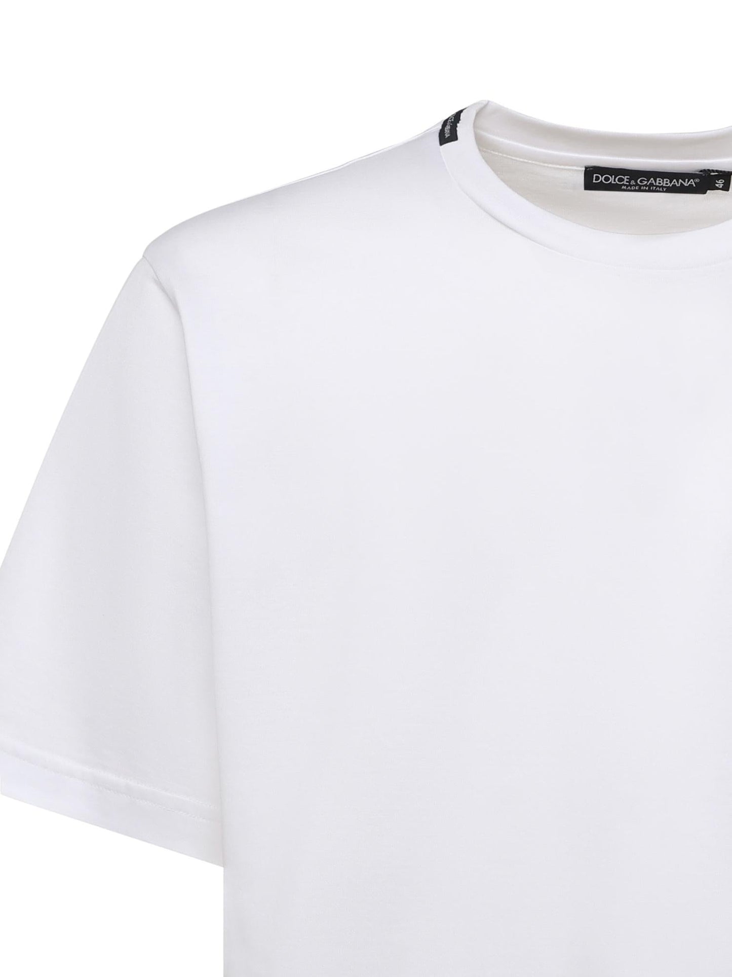 T-shirt in cotone con patch logo