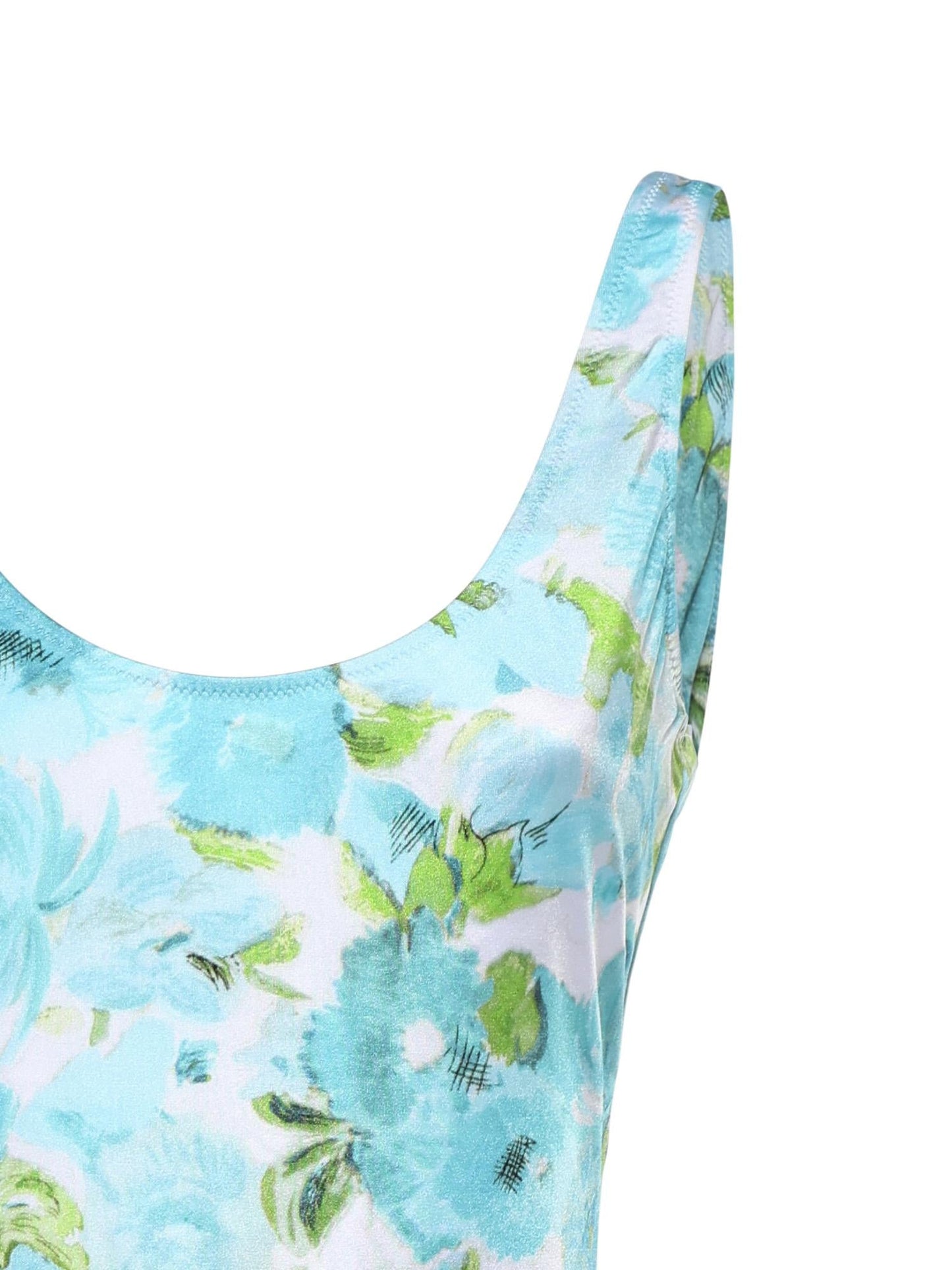 Costume da bagno intero con stampa fiori acquatici
