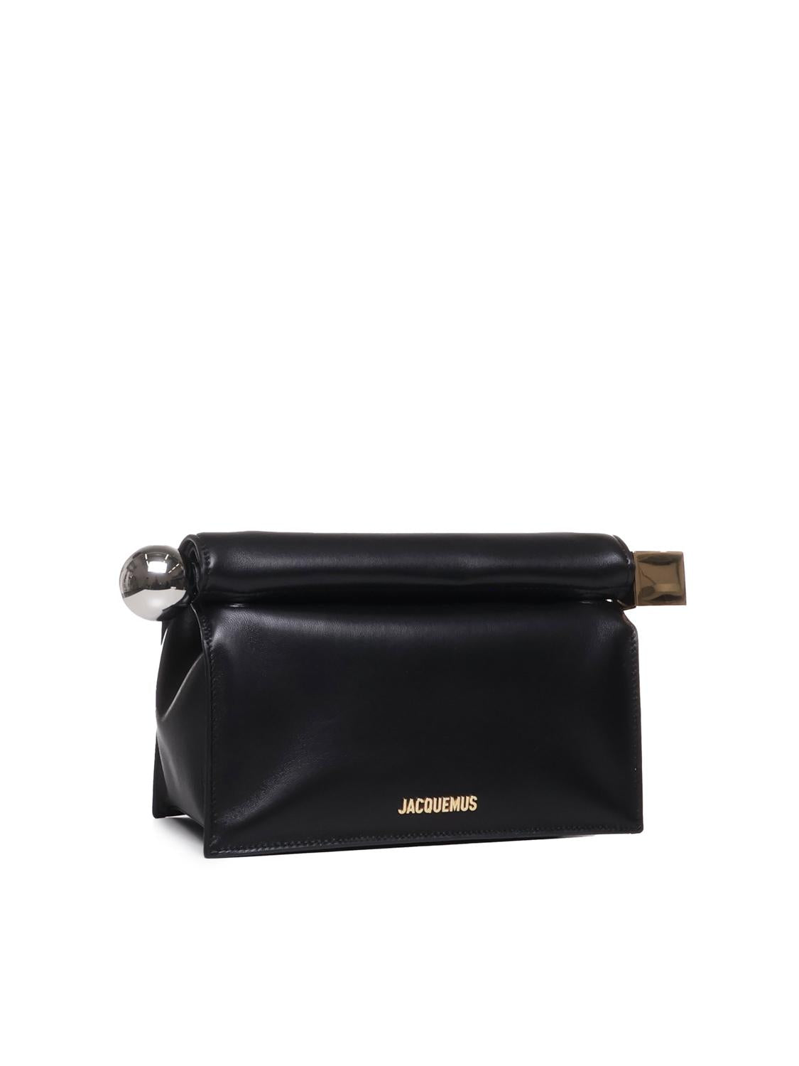 Pochette La Pochette Rond Carré in pelle