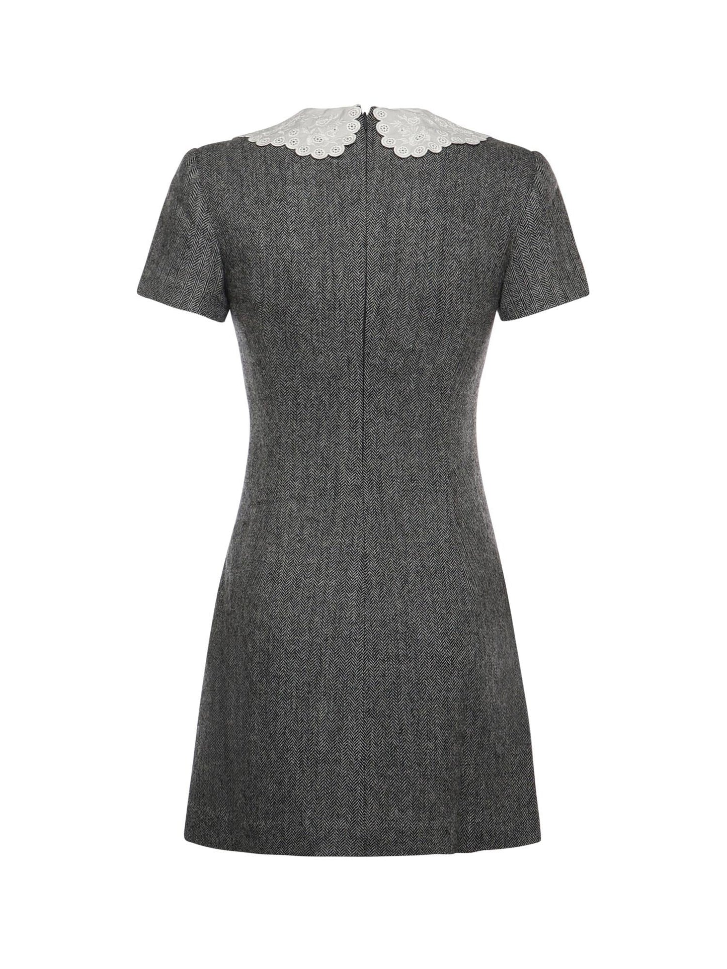 Mini abito in maglia di lana