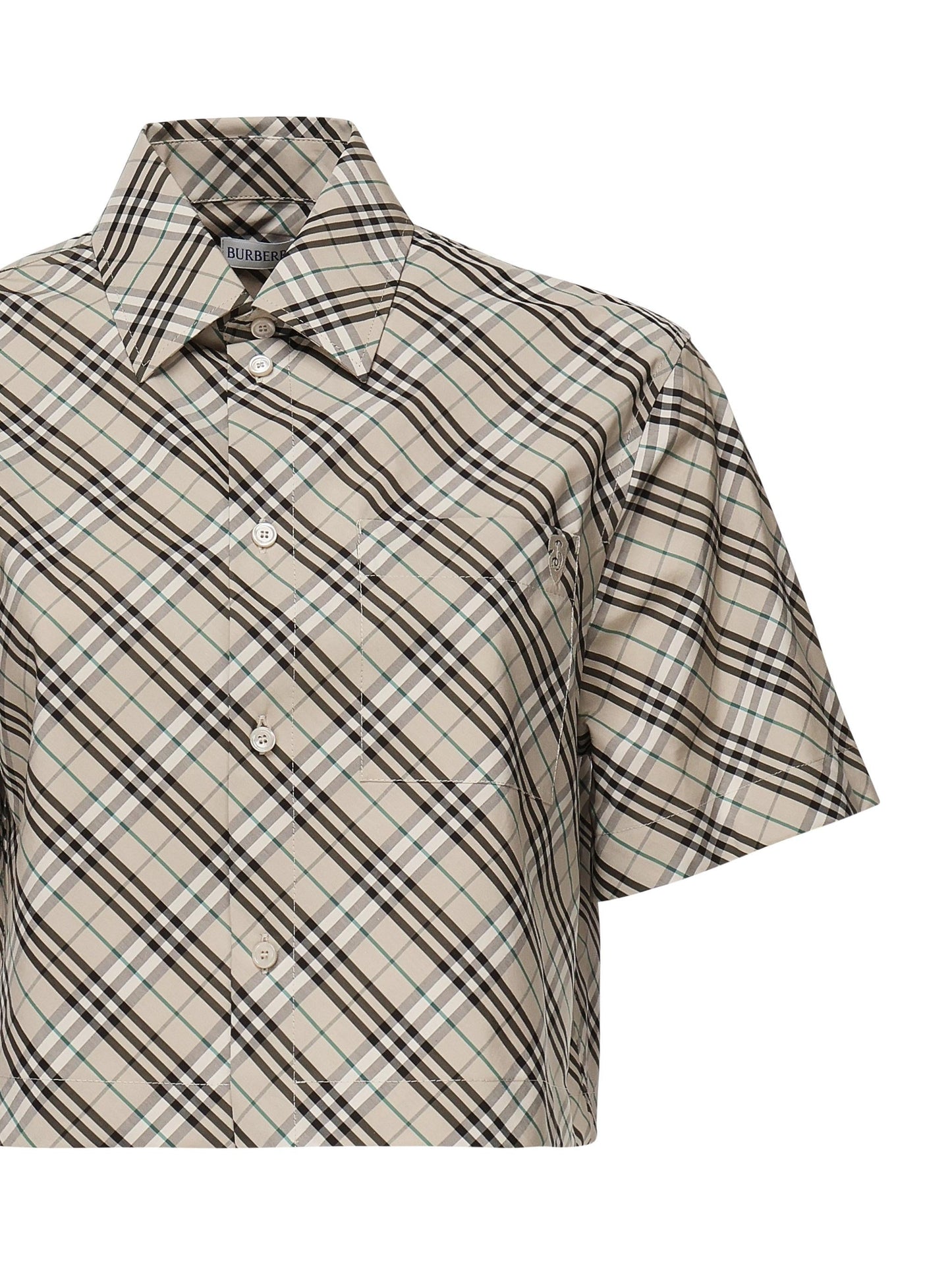 Camicia cropped Check