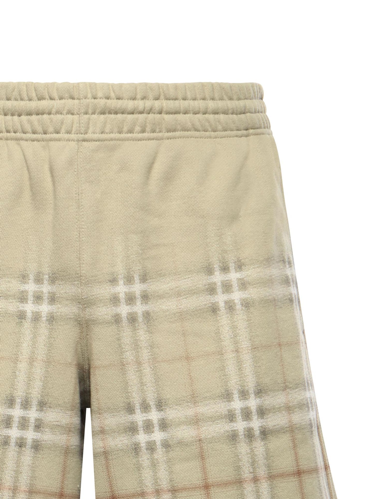 Shorts in cotone Check sfumato