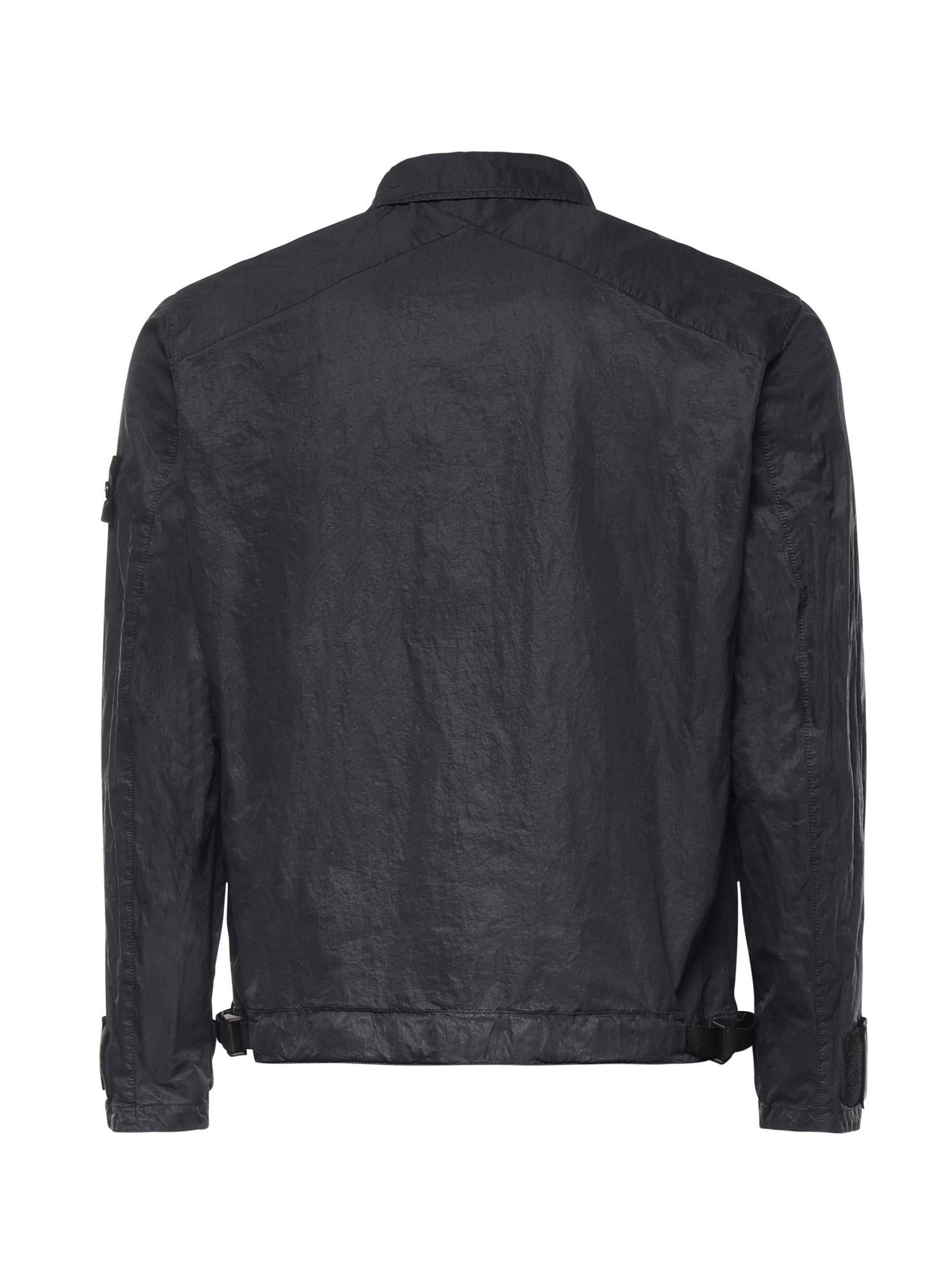 Overshirt in nylon con logo