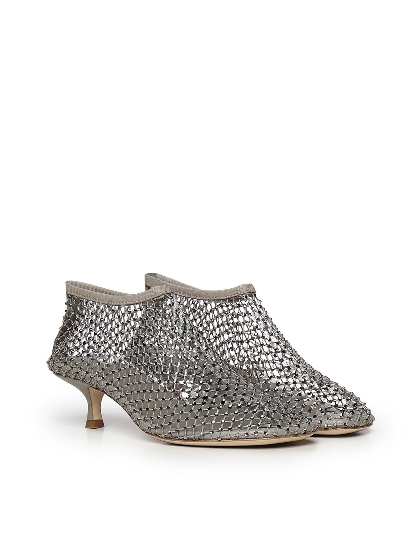 Pumps Minette in mesh con cristalli