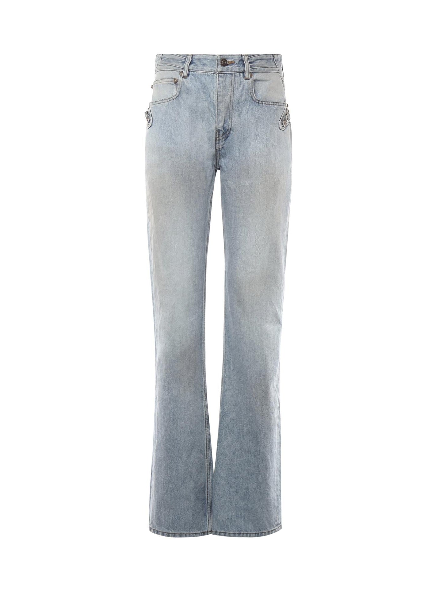 Jeans dritti City in denim di cotone