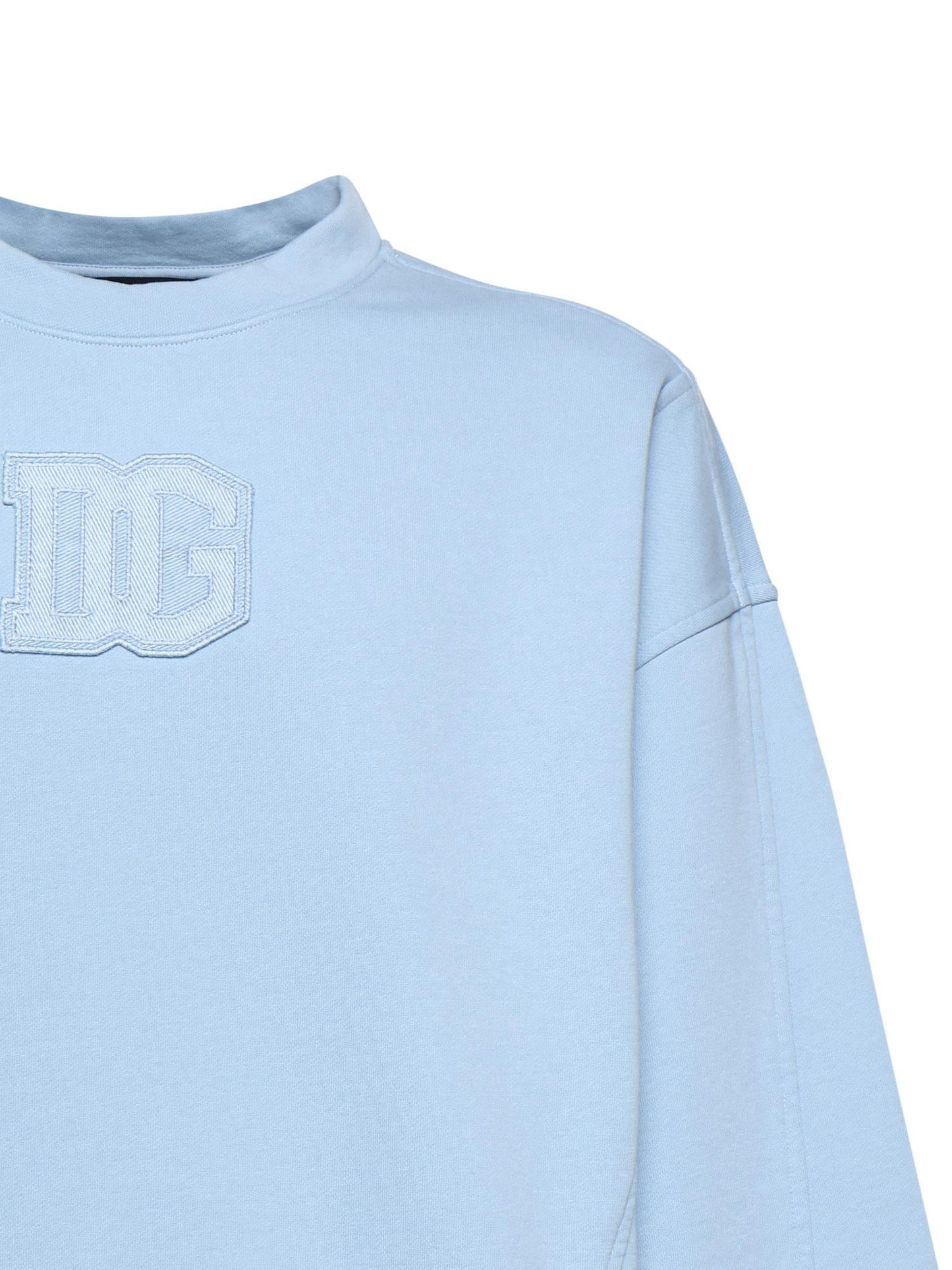 Felpa in cotone con logo
