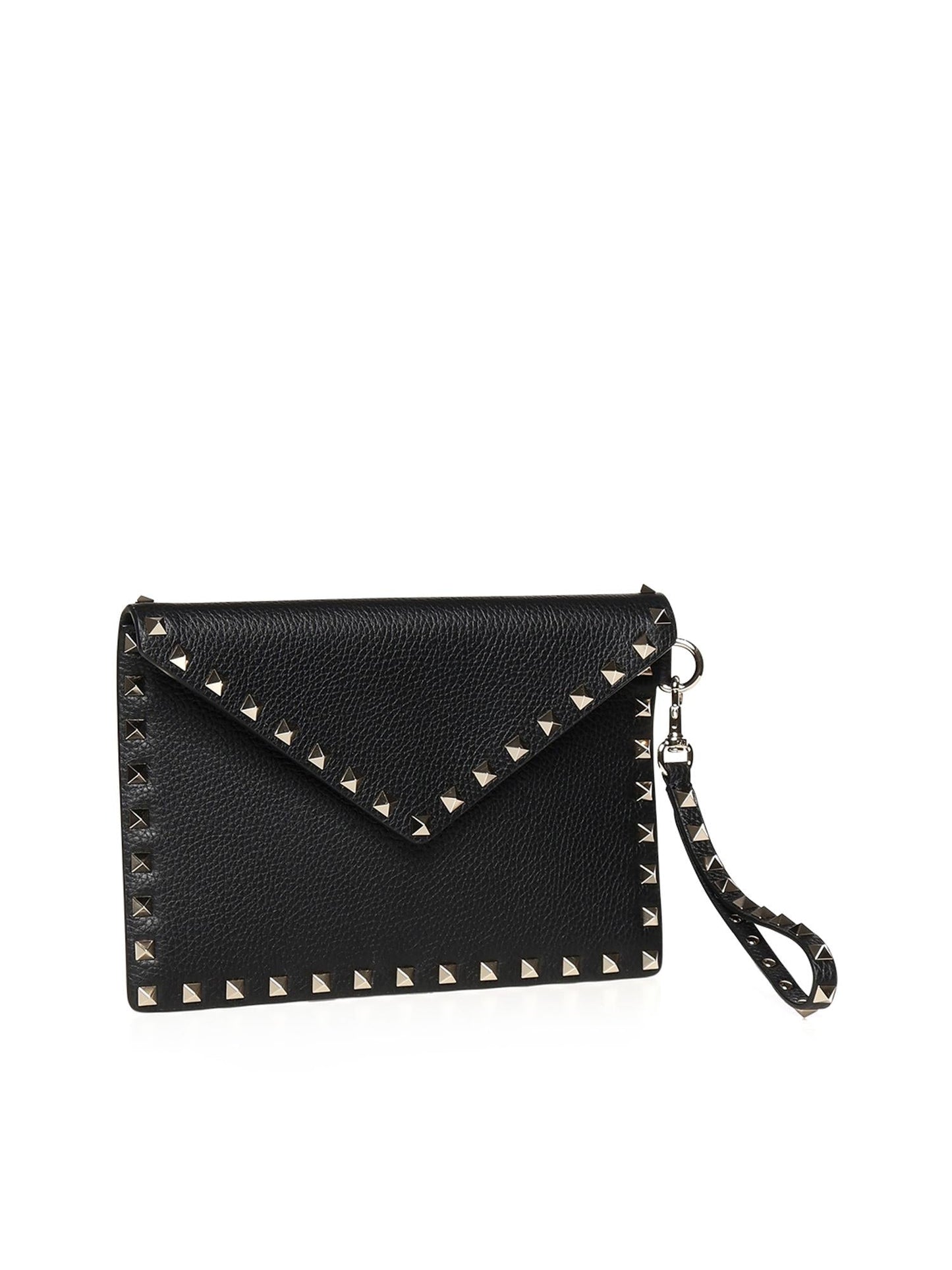 Pouch Rockstud in vitello granato