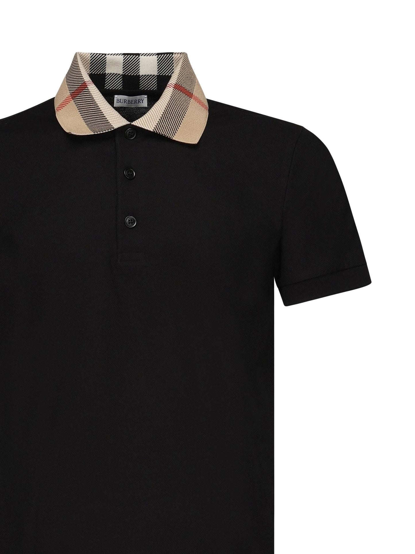 Polo Check in cotone