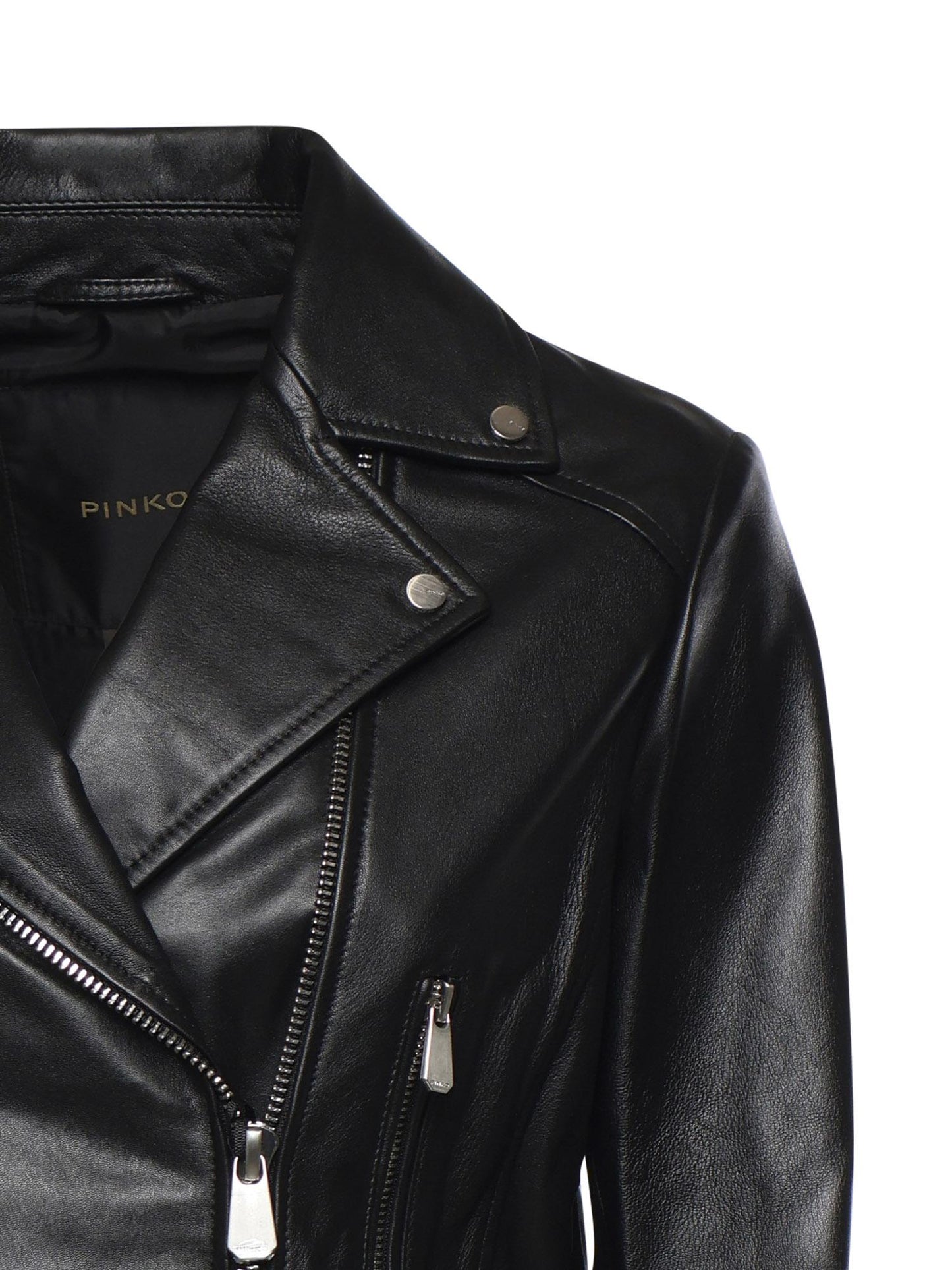 Giacca chiodo stile biker in nappa