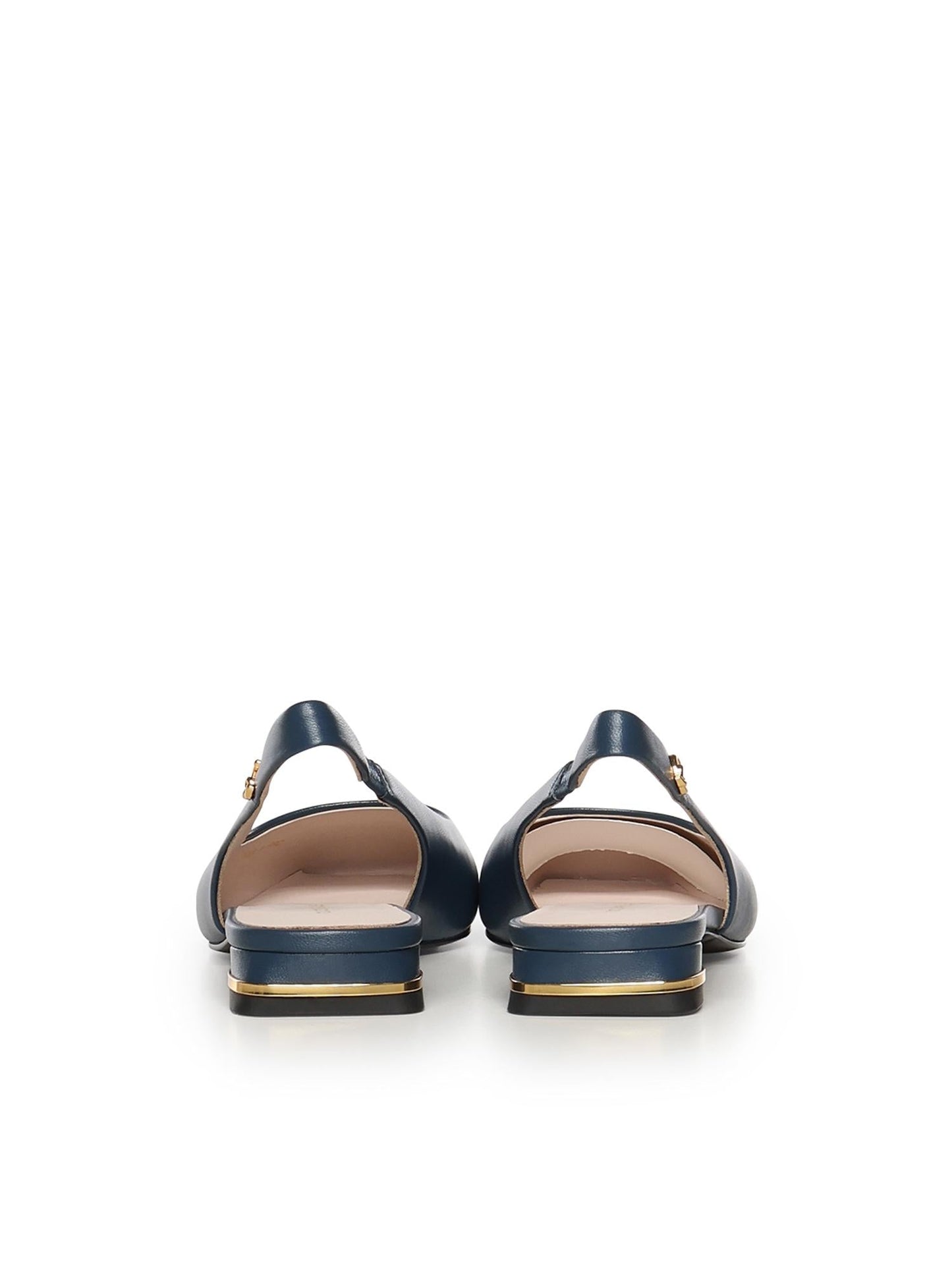 Ballerine slingback in pelle