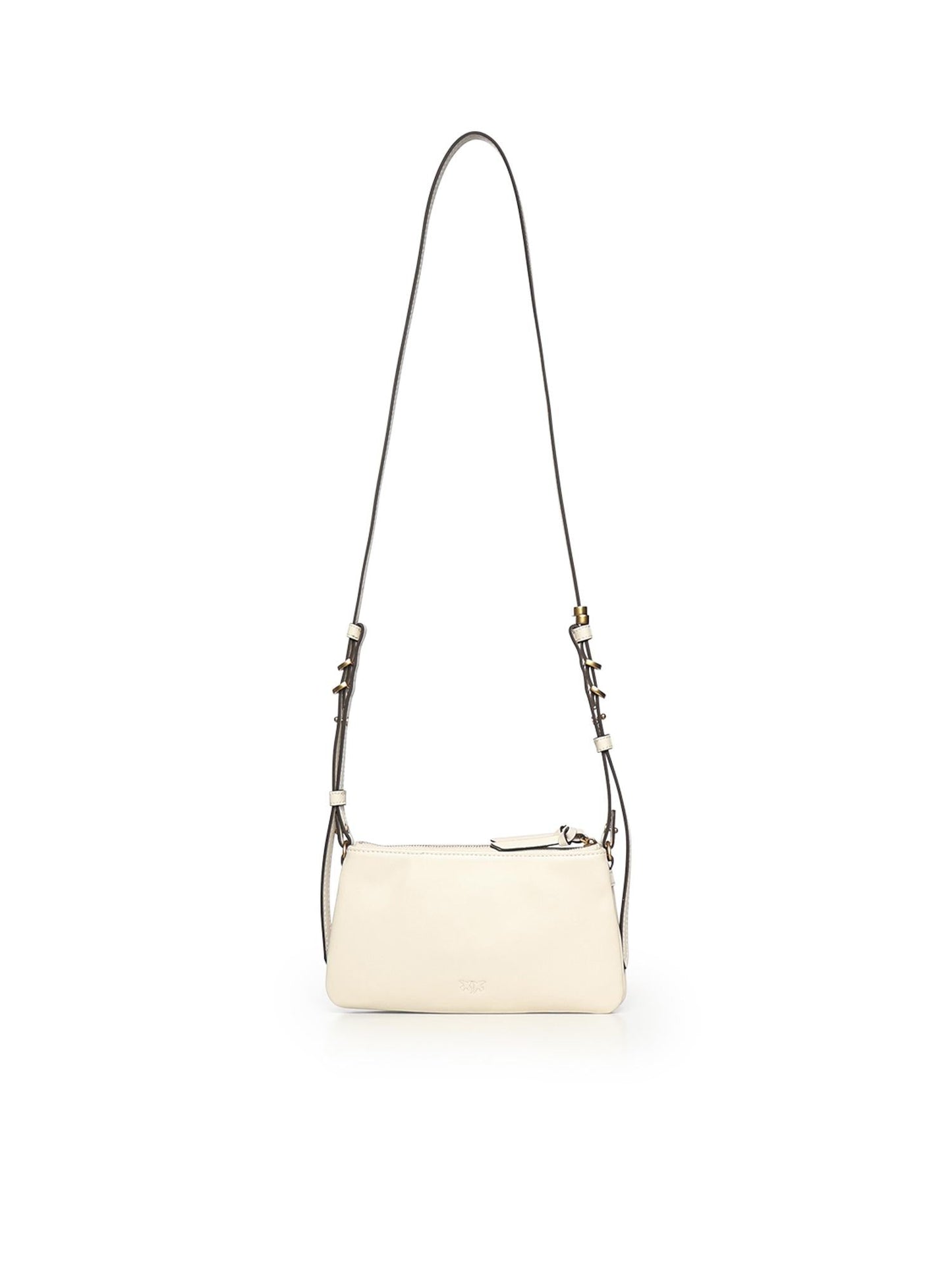 Borsa a tracolla Mini Double Bag in pelle