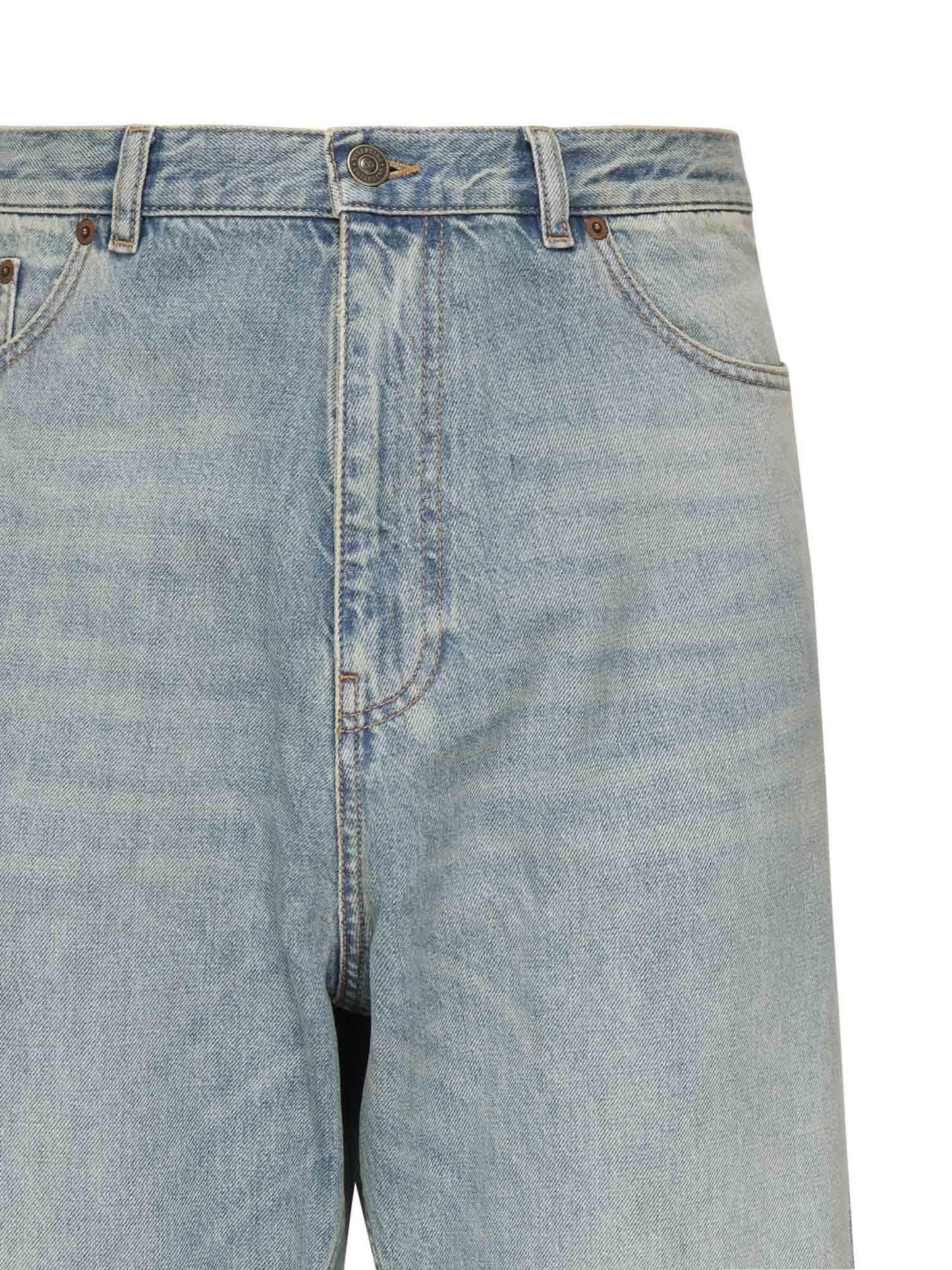 Jeans gamba ampia in denim