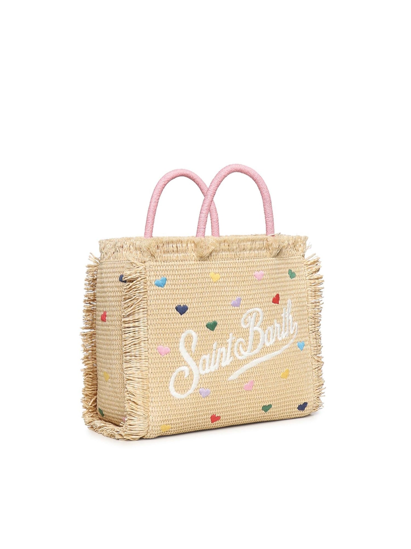 Borsa Colette in tessuto effetto paglia