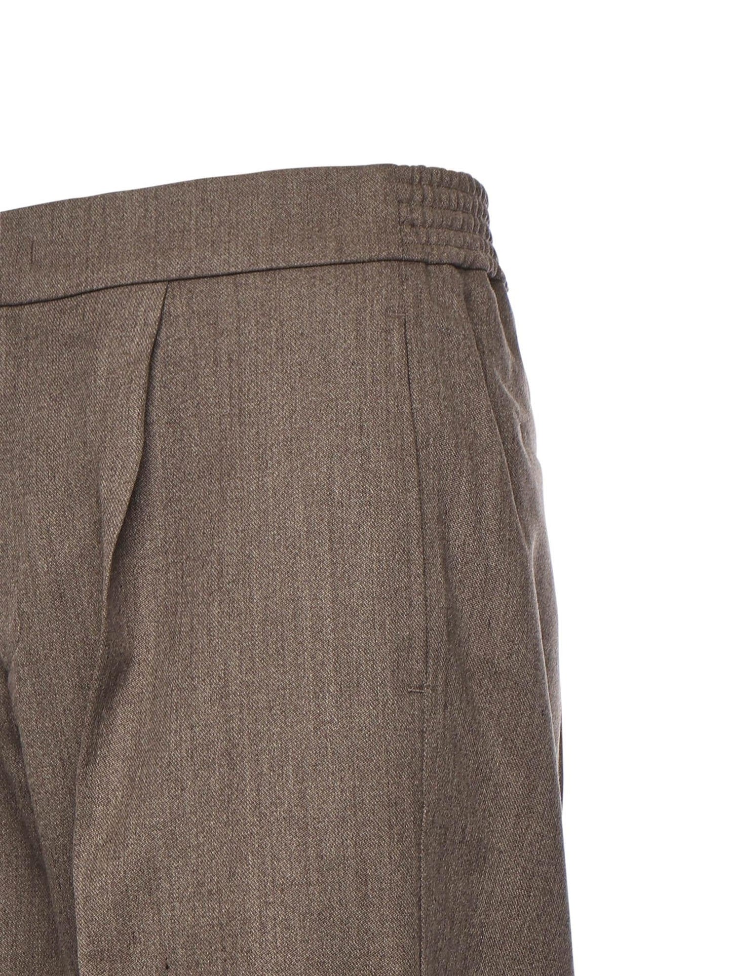 Pantaloni in misto lana con pinces