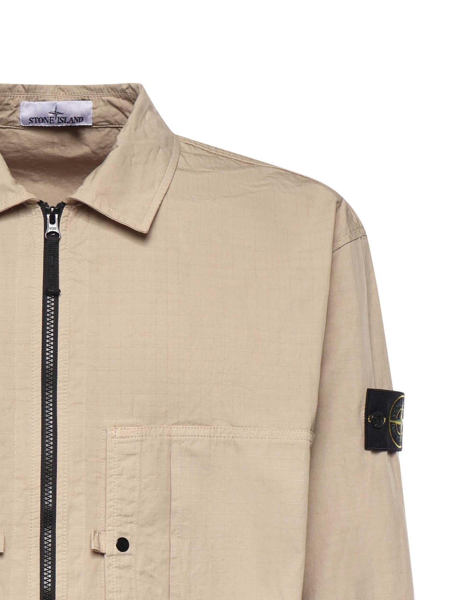 Overshirt in cotone con logo