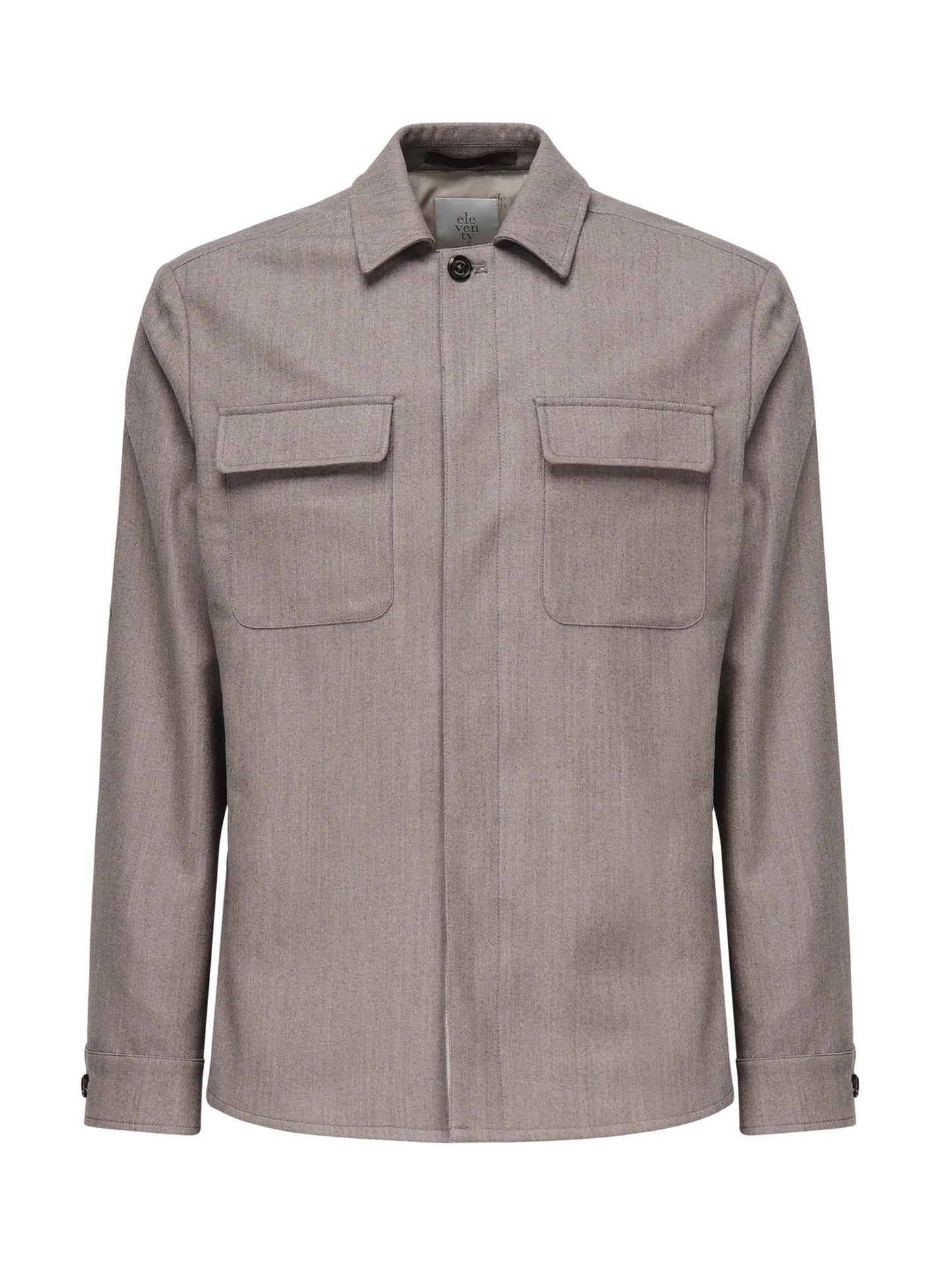 Overshirt in misto lana