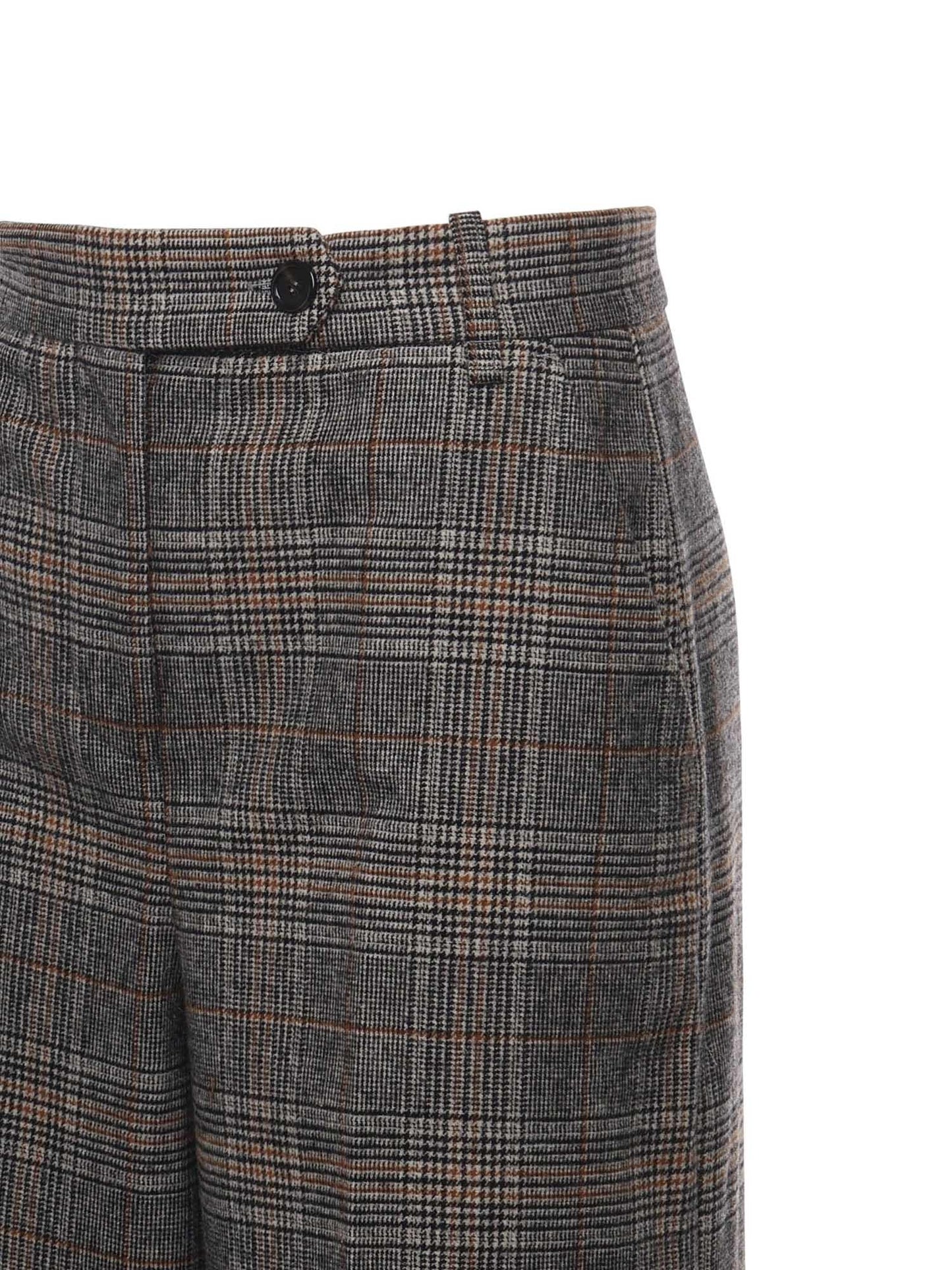 Pantaloni ampi con disegno check